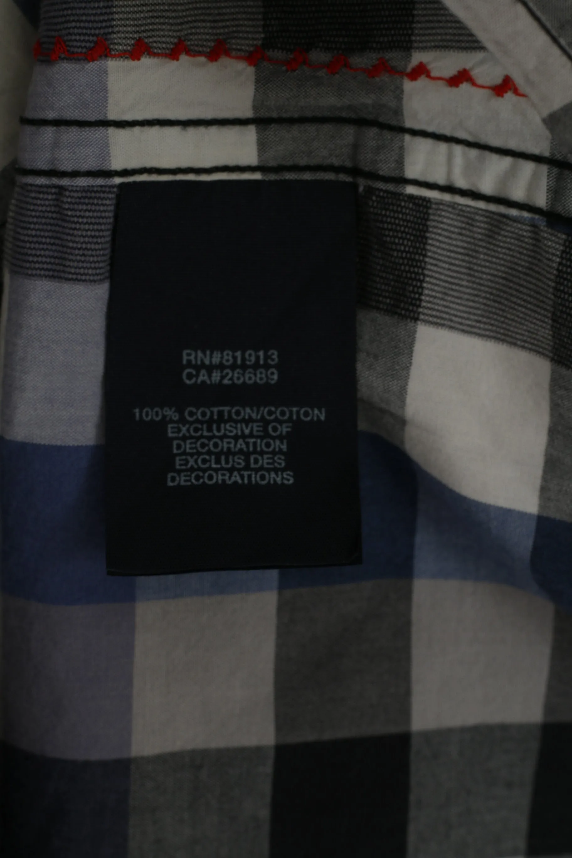Robert Graham The Freshly Laundered Men M Casual Shirt Blue Check Cotton Top