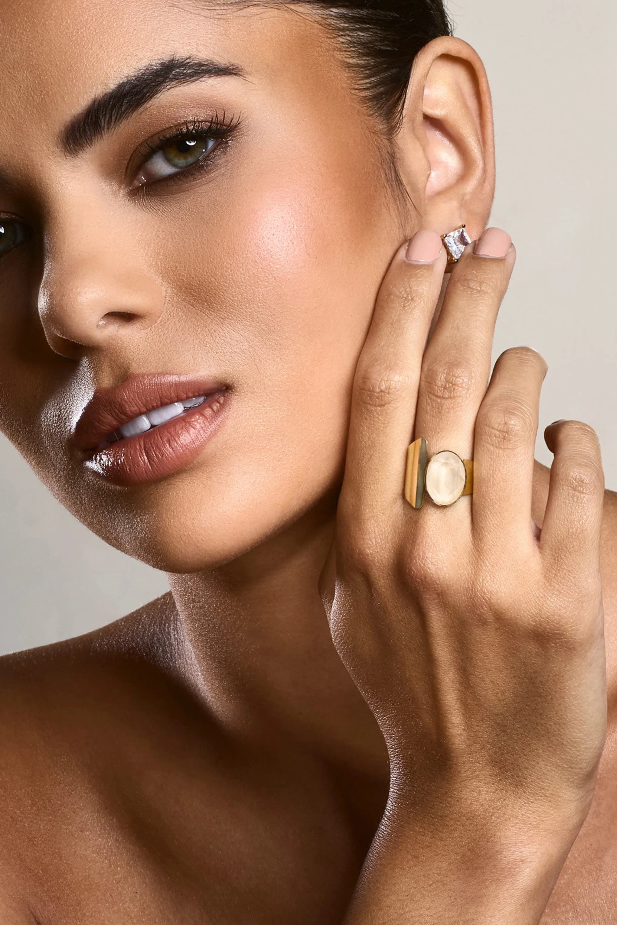 Roxi | Gold Pendant Wrap Ring Club L London