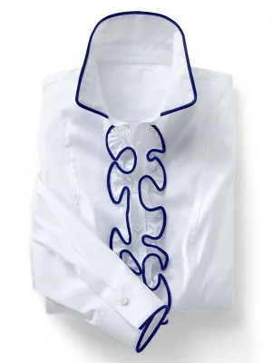 Ruffle Velvet Shirt