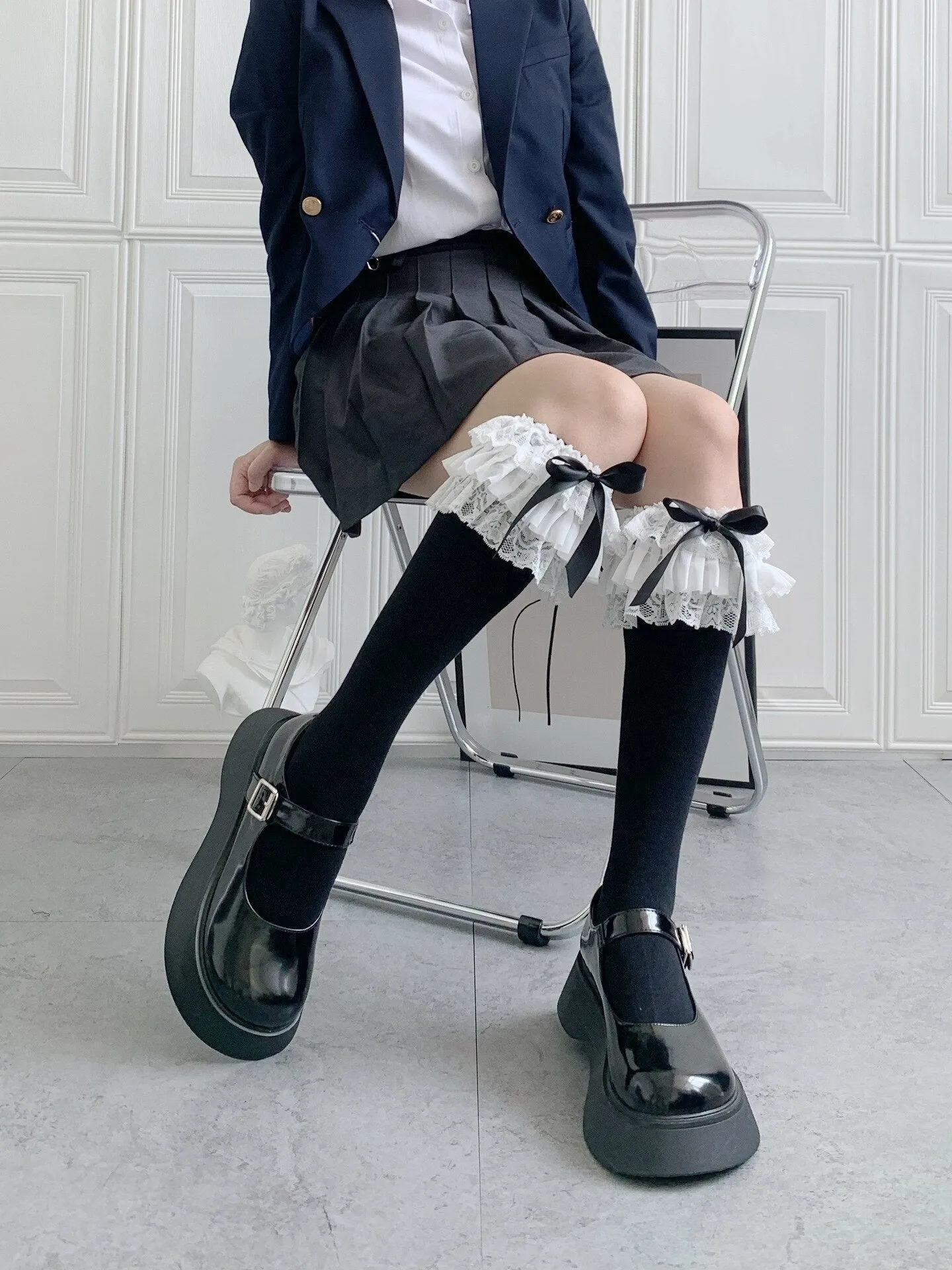 Ruffled Knee Socks