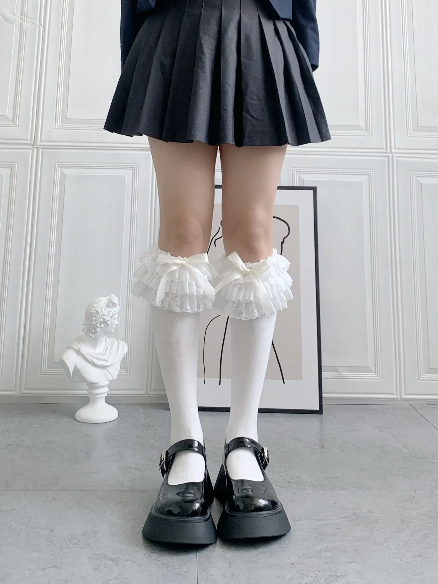 Ruffled Knee Socks