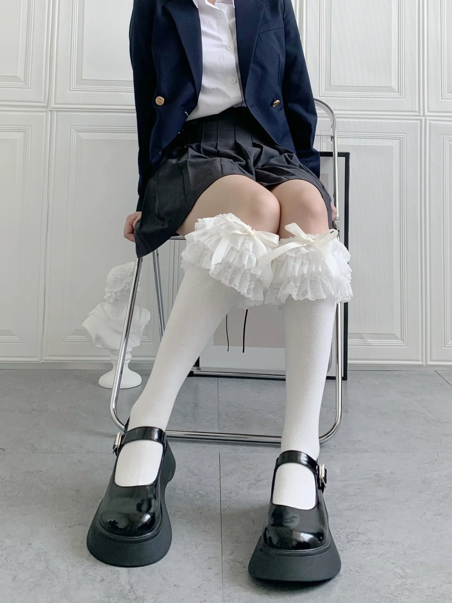 Ruffled Knee Socks