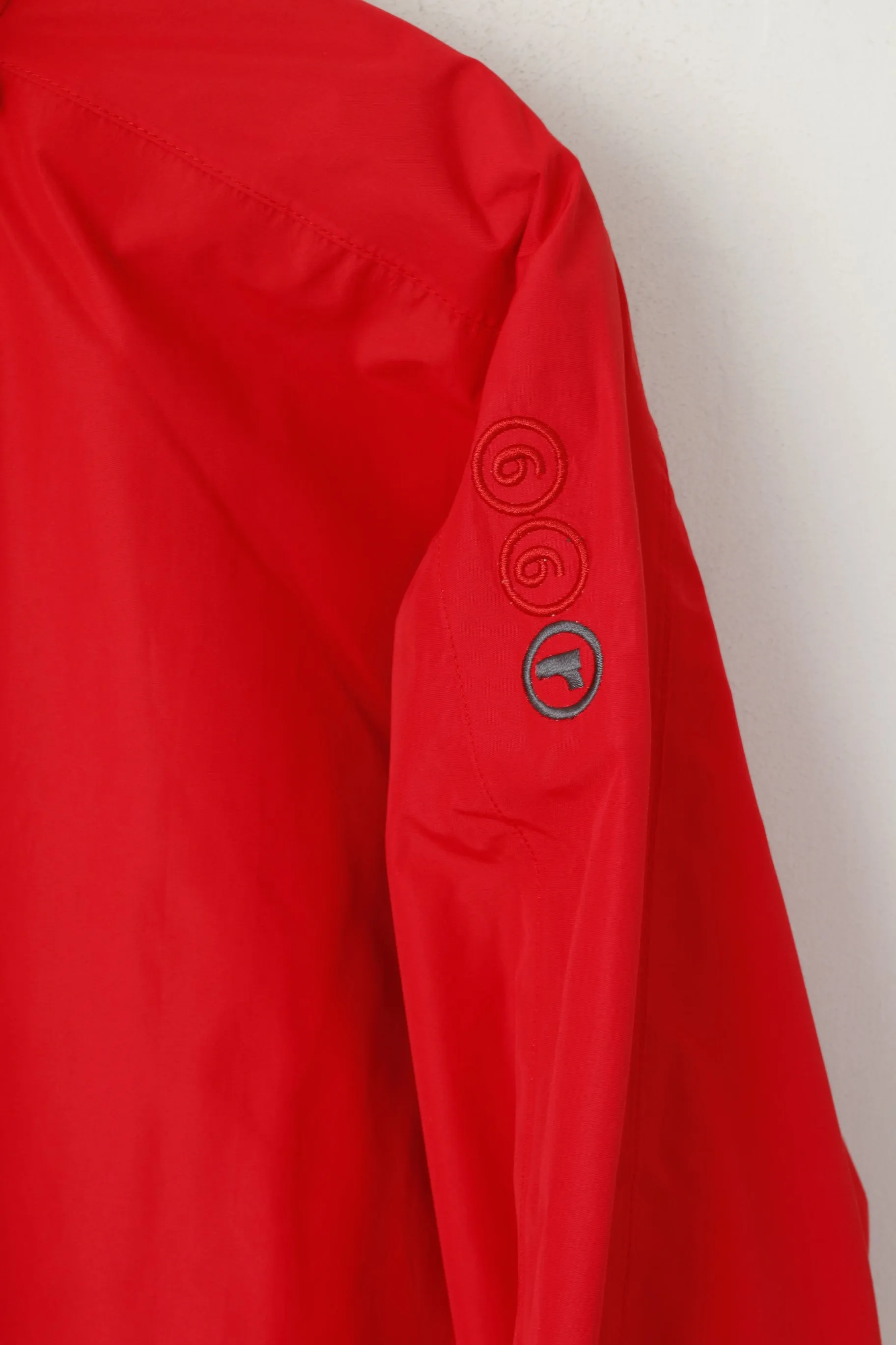 Rukka Men M Jacket Red Lightweight Full Zipper Holzbau AG Sportswear Outdoor Top