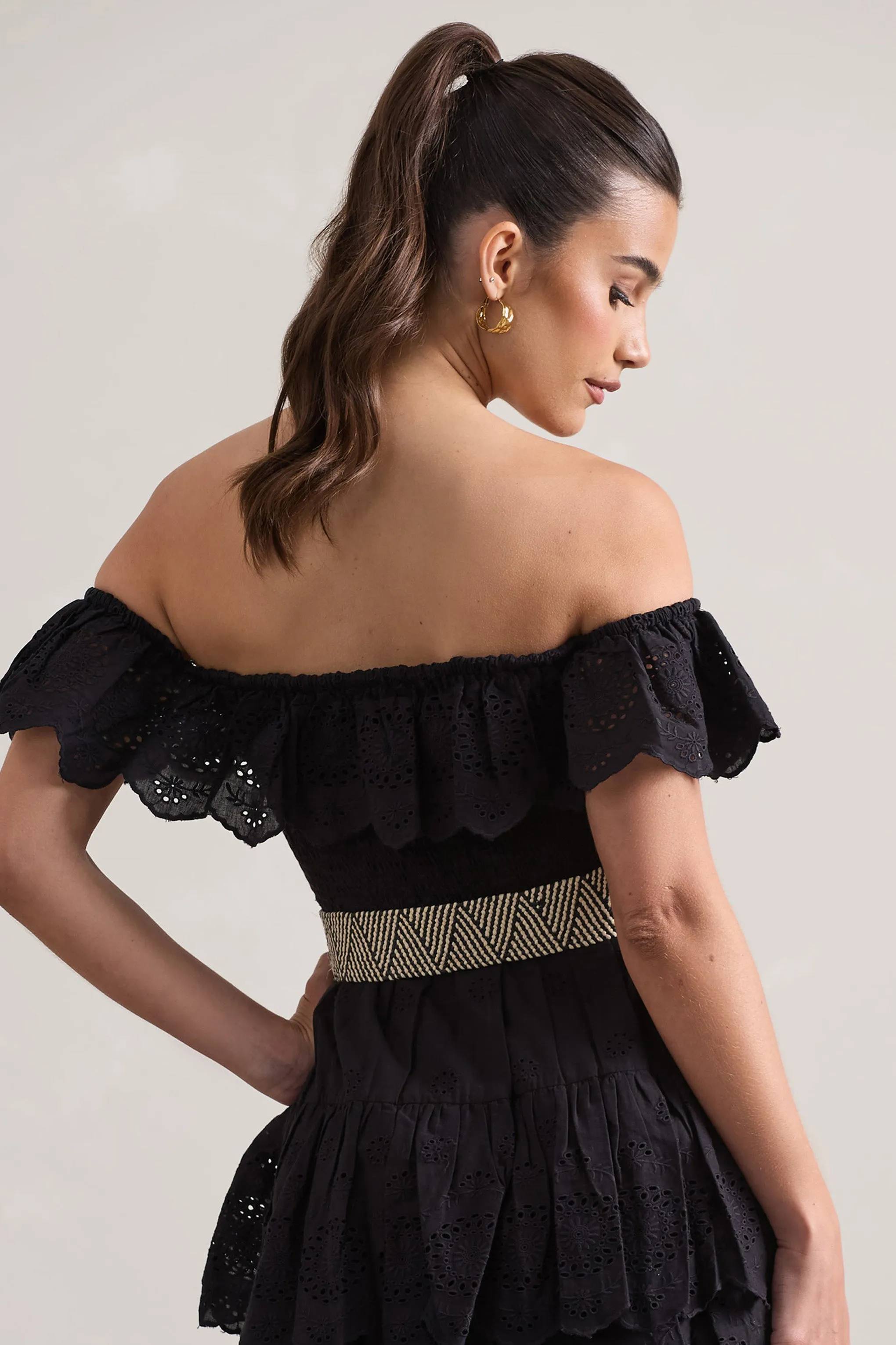 Salassa | Patterned Woven Belt Club L London