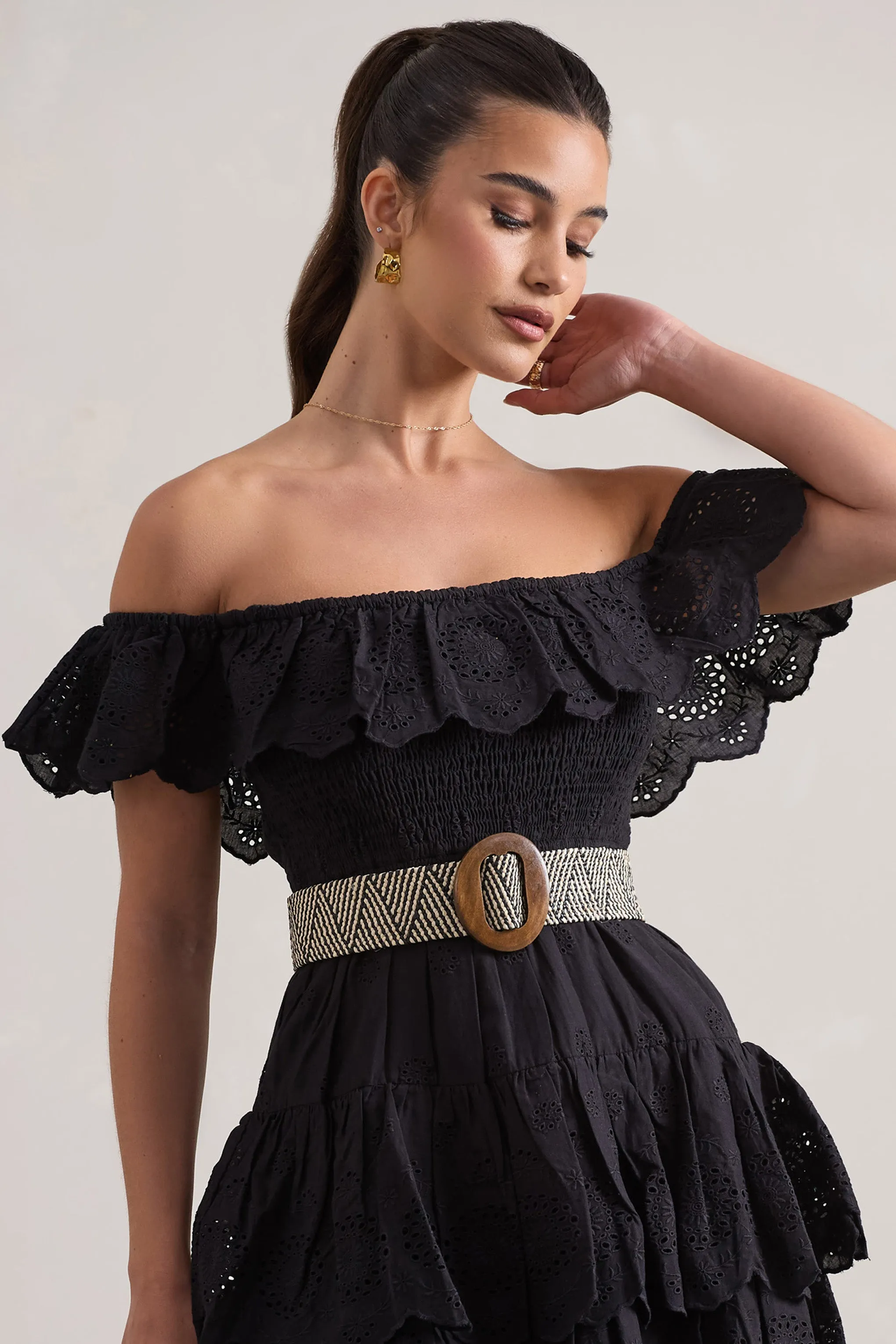 Salassa | Patterned Woven Belt Club L London
