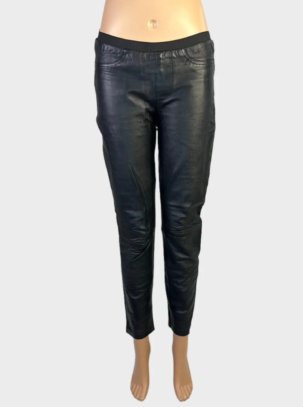 Sambag | pants | size 8 | tapered leg | leather