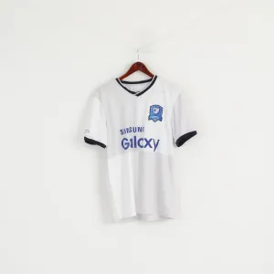 Samsung Men M Shirt White Shiny Samsung Galaxy Cup 2015 Sport Jersey Top