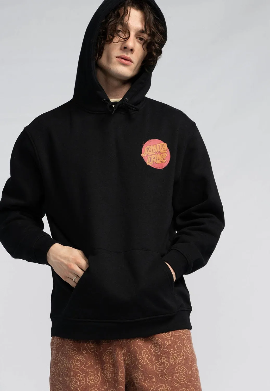 Santa Cruz - Scrawl Brick Dot Center Black - Hoodie