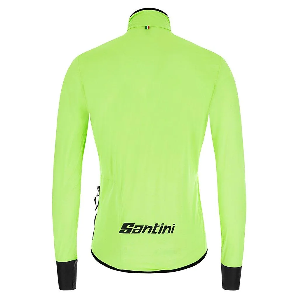 Santini Gaurd Nimbus Rain Jacket (Fluo Green)