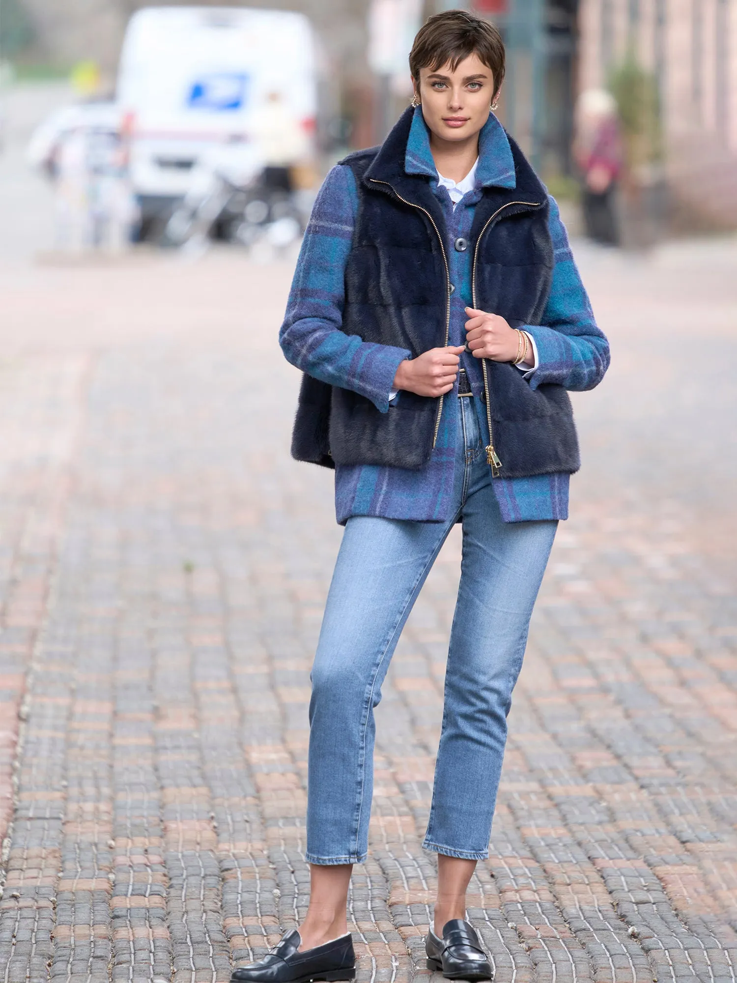 Sarah Mink Fur Vest