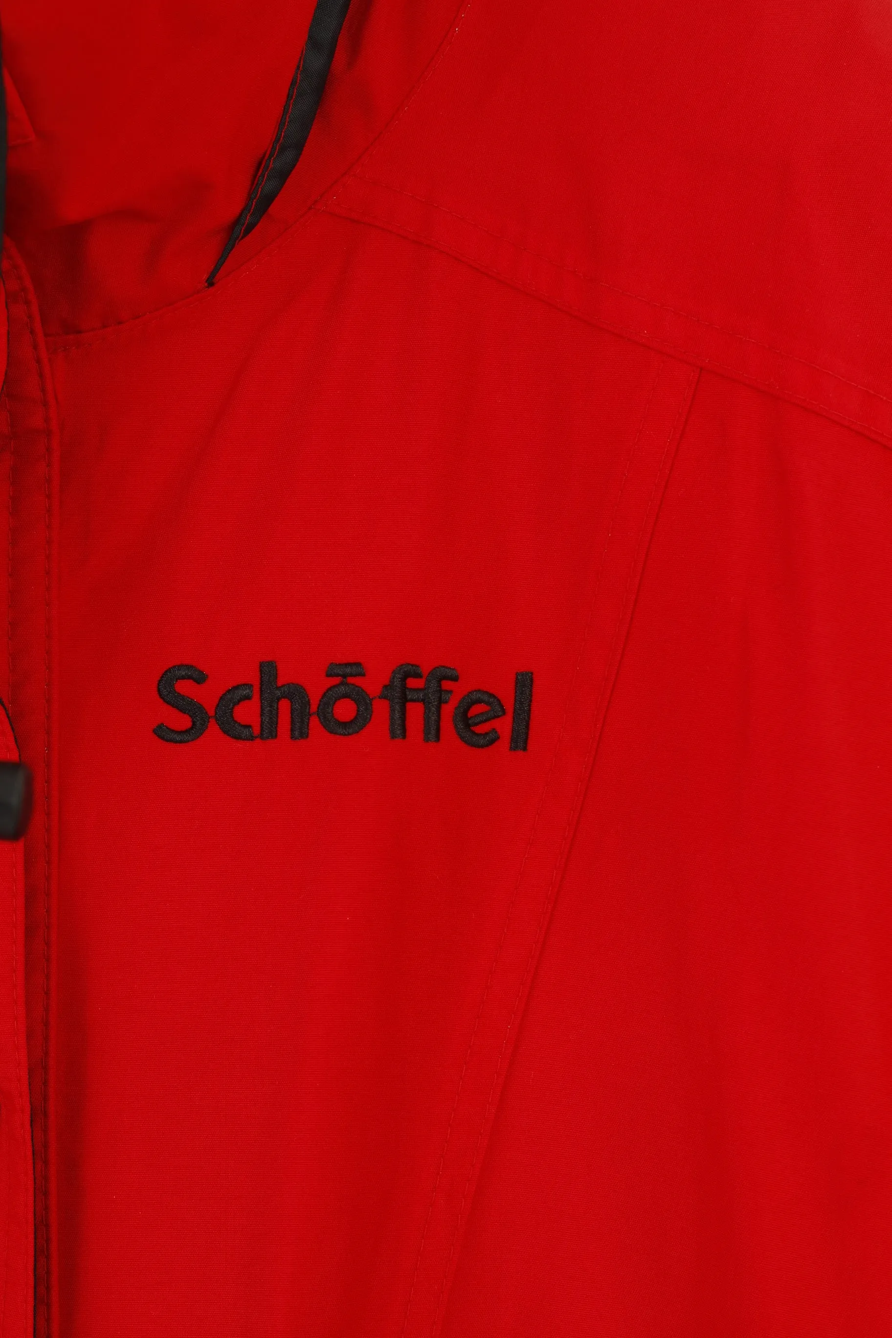Schoffel Woman 16 XL Jacket Red Full Zipper Hood  Nylon Venturi Vintage Waterproof Top