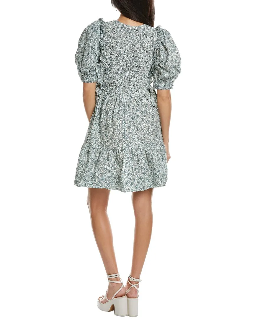 SEA NY Ida Print Smocked Dress