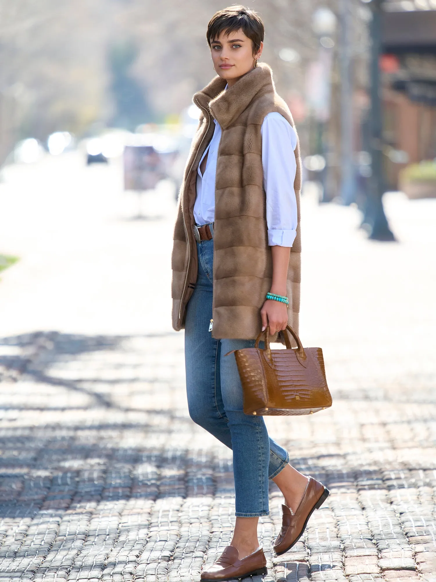 Serena Mink Fur Vest