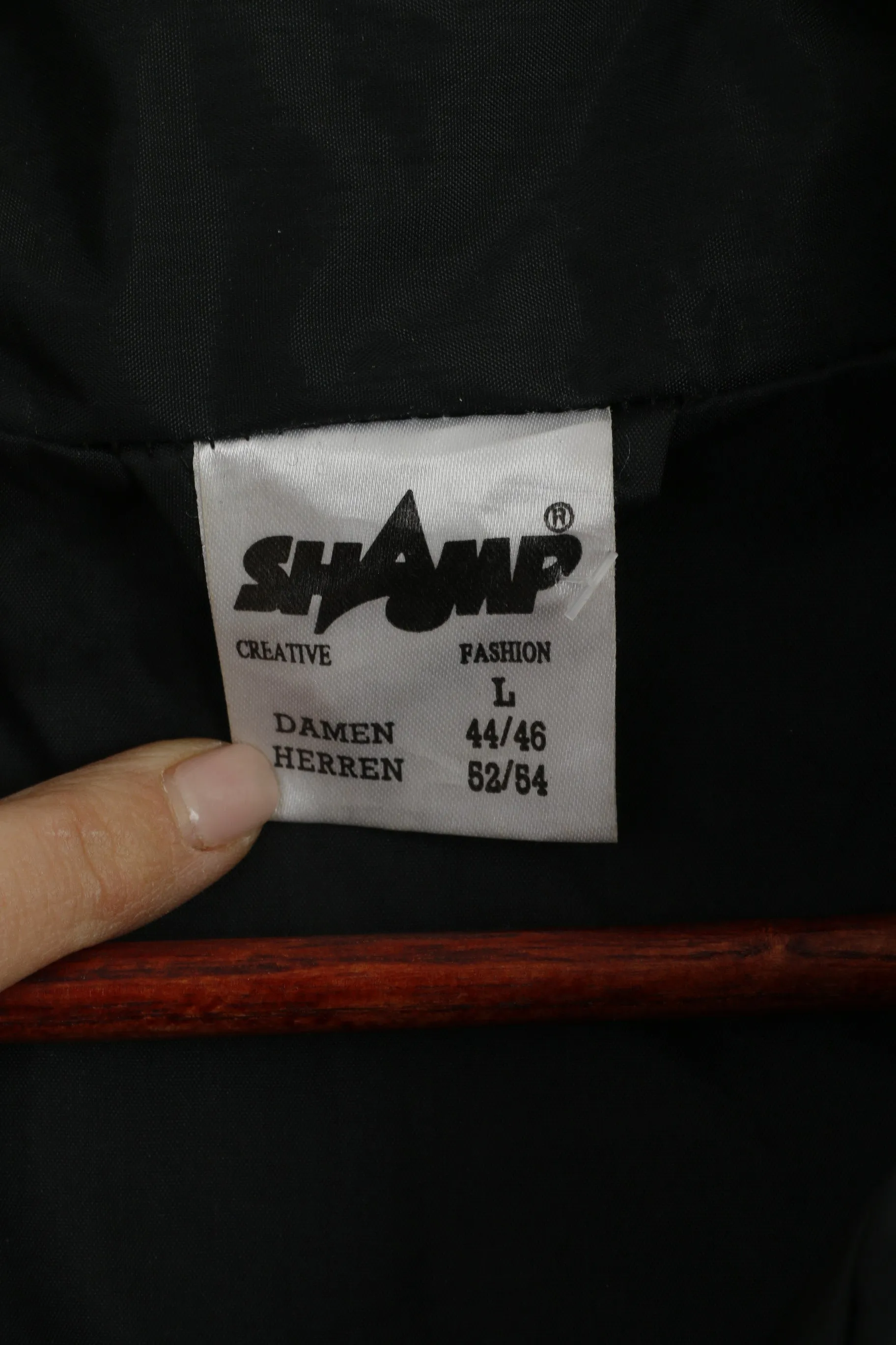 Shamp Men L Jacket Burgundy Nylon Waterproof Hooded Zip Up Rain Top