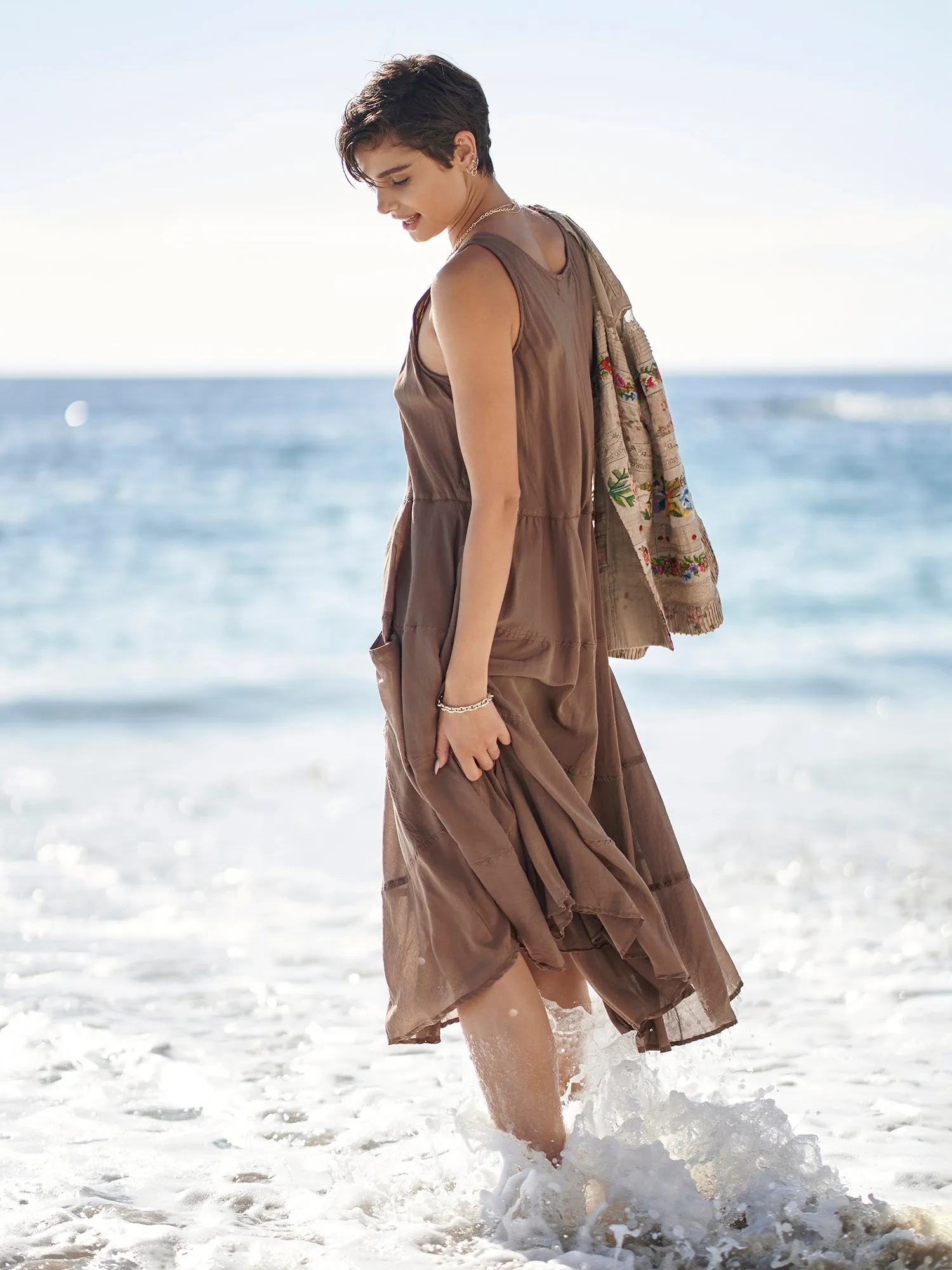 Shari Cotton Silk Dress