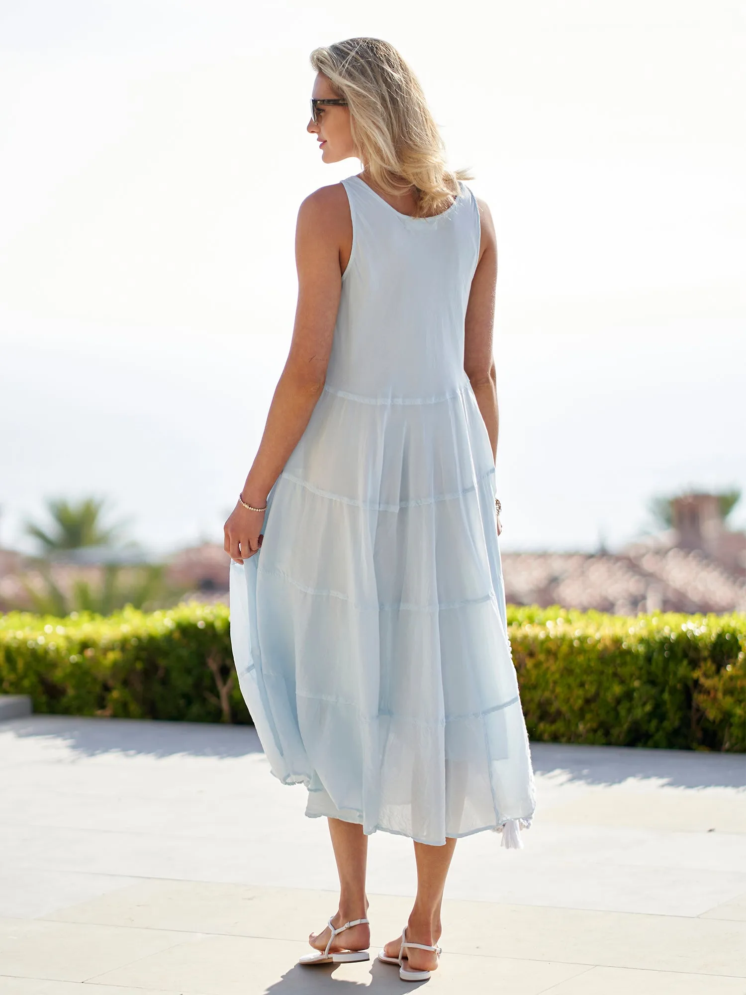 Shari Cotton Silk Dress