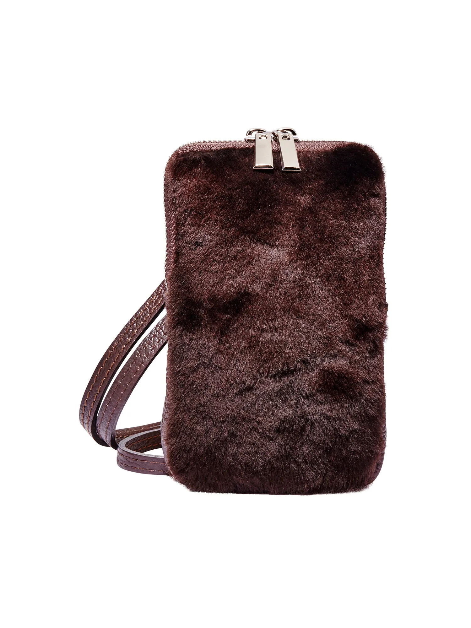 Shearling Cellphone Bag