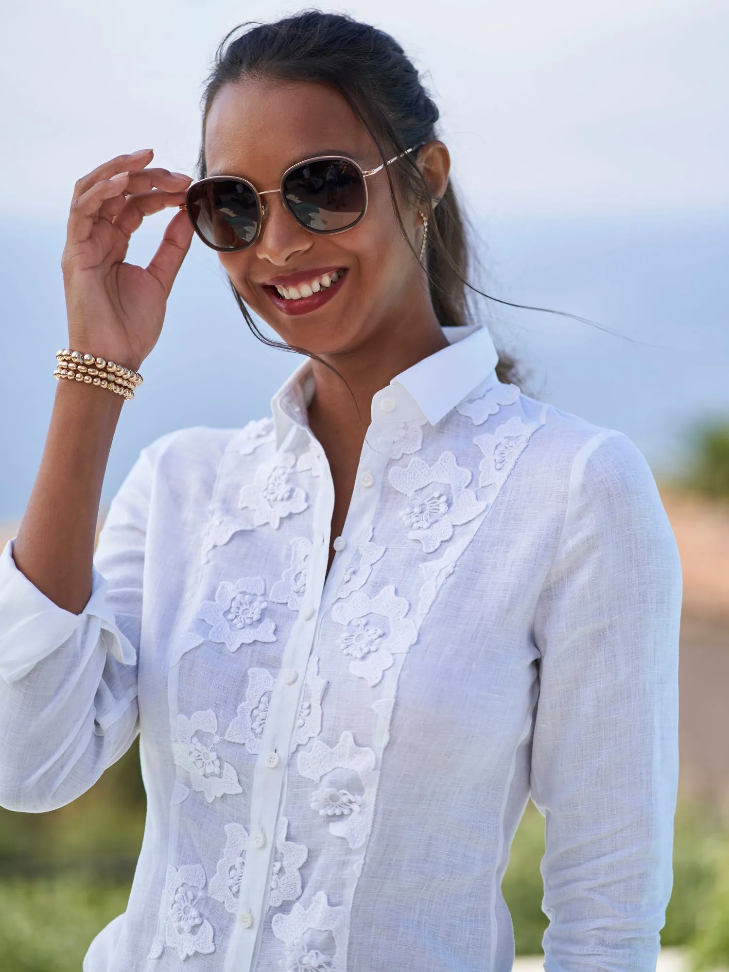 Sheri Fleur Linen Shirt