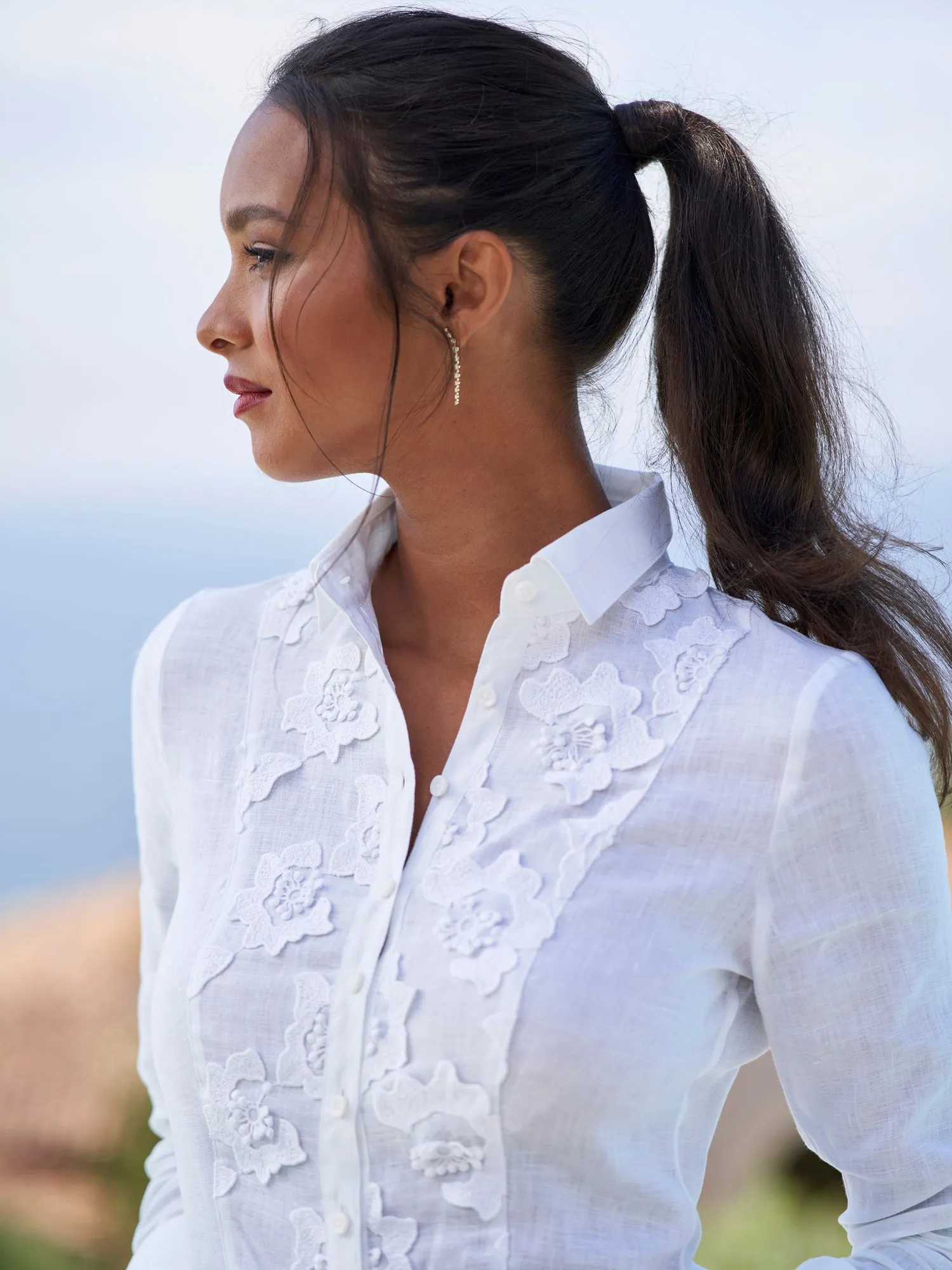 Sheri Fleur Linen Shirt