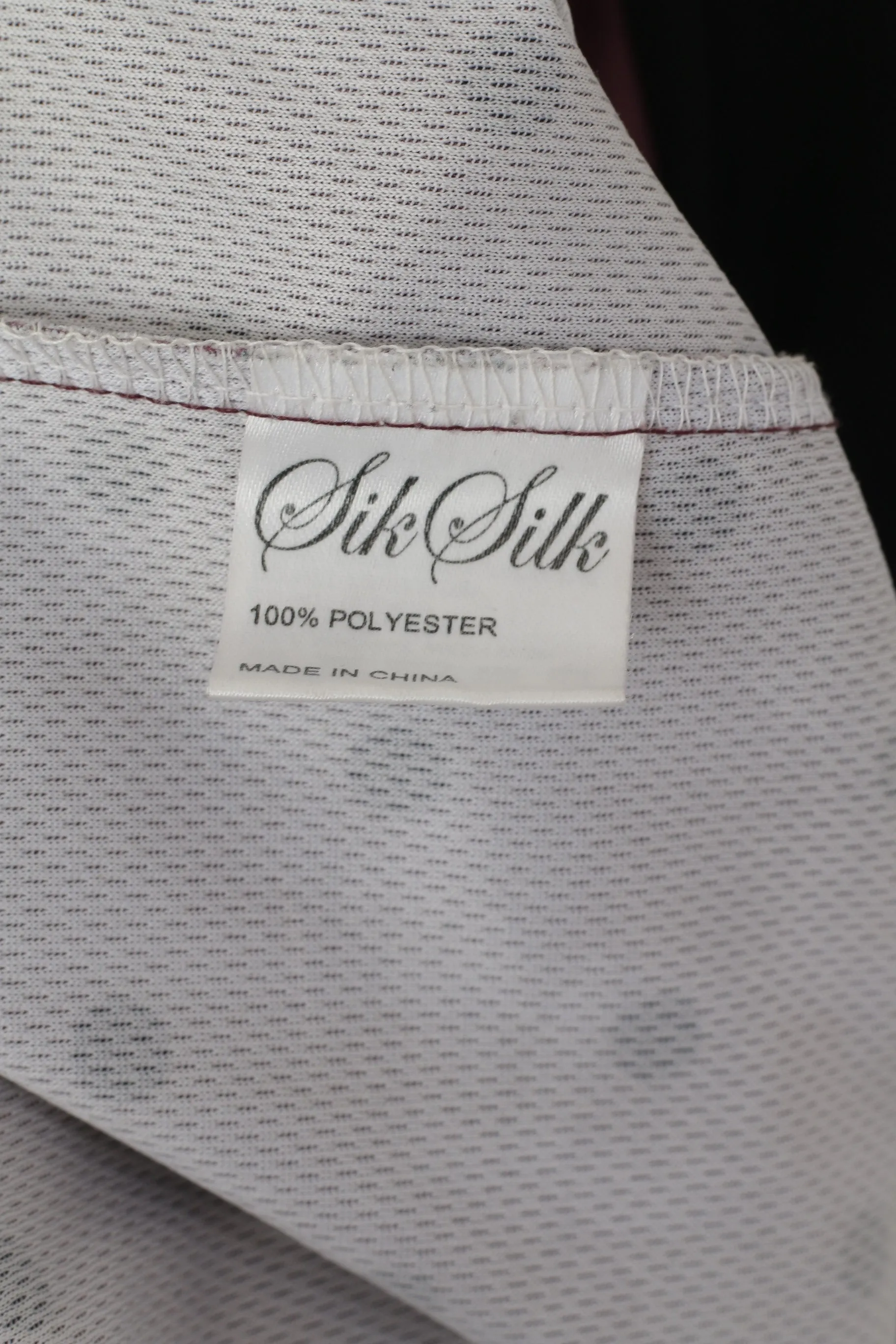 Sik Silk Men L Shirt Purple Retro Polka Dot Half Zip Retro Shiny Jersey Top