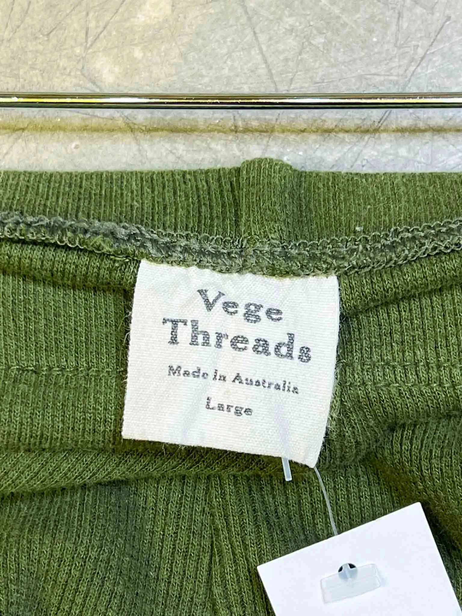 Size L | Vege Threads Ribbed Pants