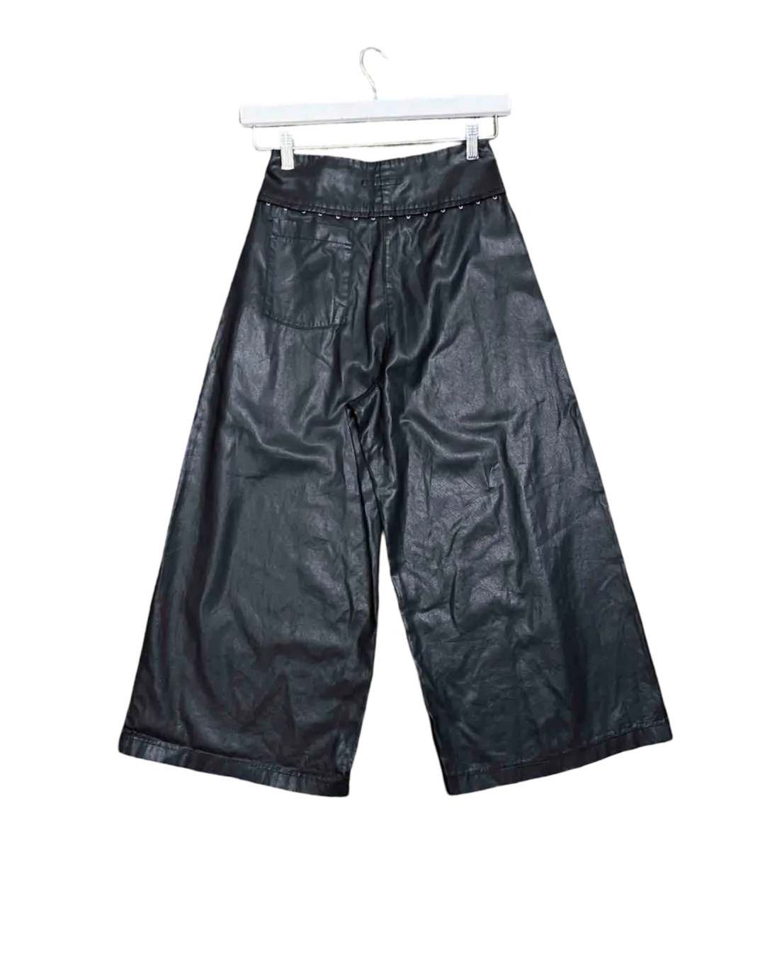 Size S | Lurdes Bergada Coated Wide Leg Pants