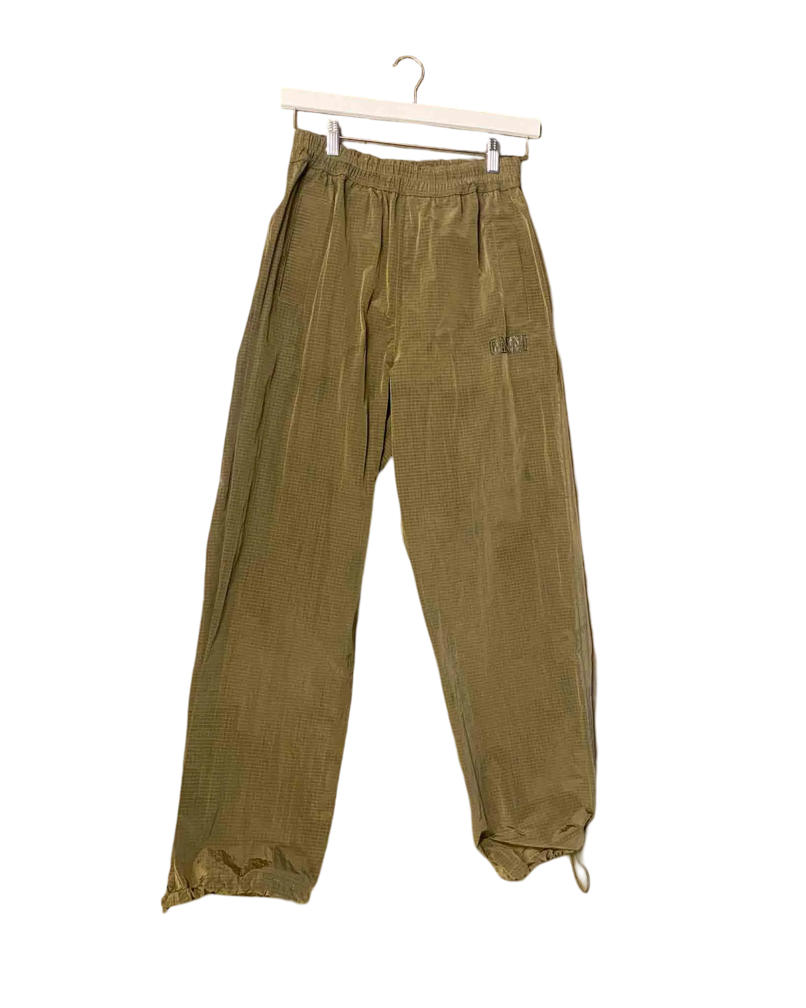 Size XS | Ganni Green Ripstop Pants