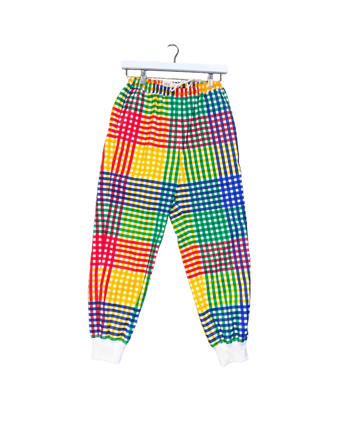Size XS |  Norblack Norwhite Rainbow Check Tracksuit Pants