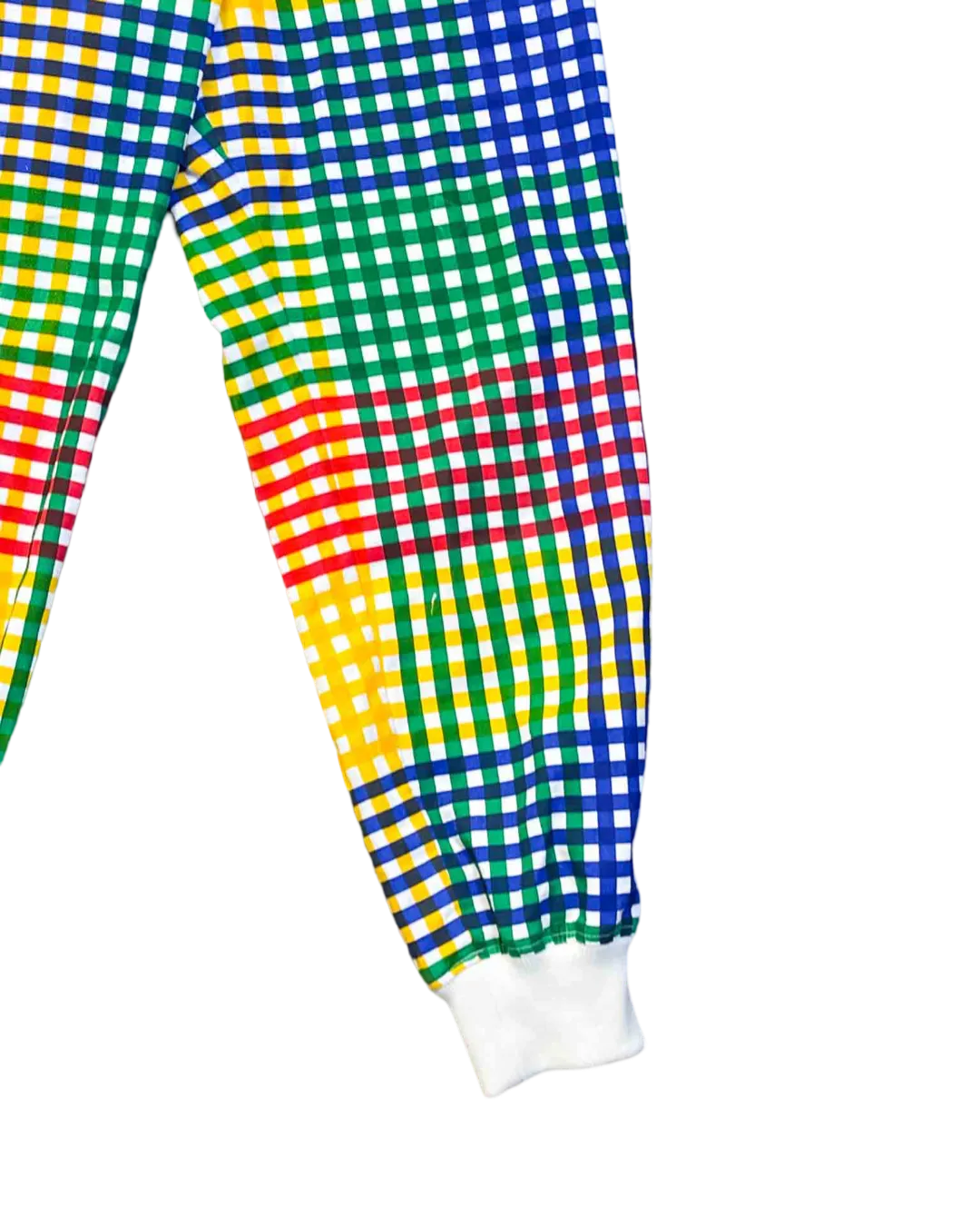 Size XS |  Norblack Norwhite Rainbow Check Tracksuit Pants