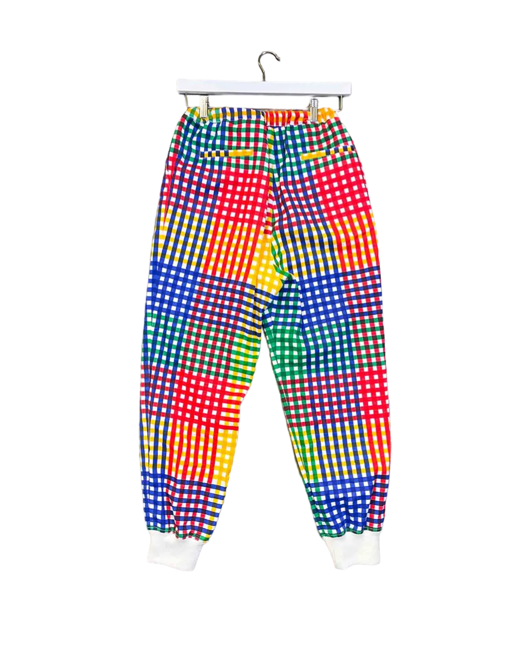 Size XS |  Norblack Norwhite Rainbow Check Tracksuit Pants