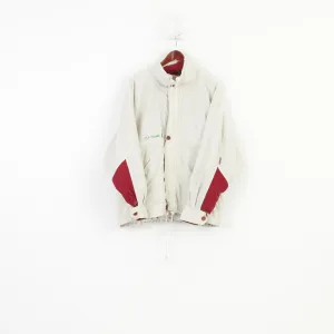 Skogstad Men L Jacket Beige Lightweight Golf Full Zipper Retro Sport Vintage Natural Conceptlife Top
