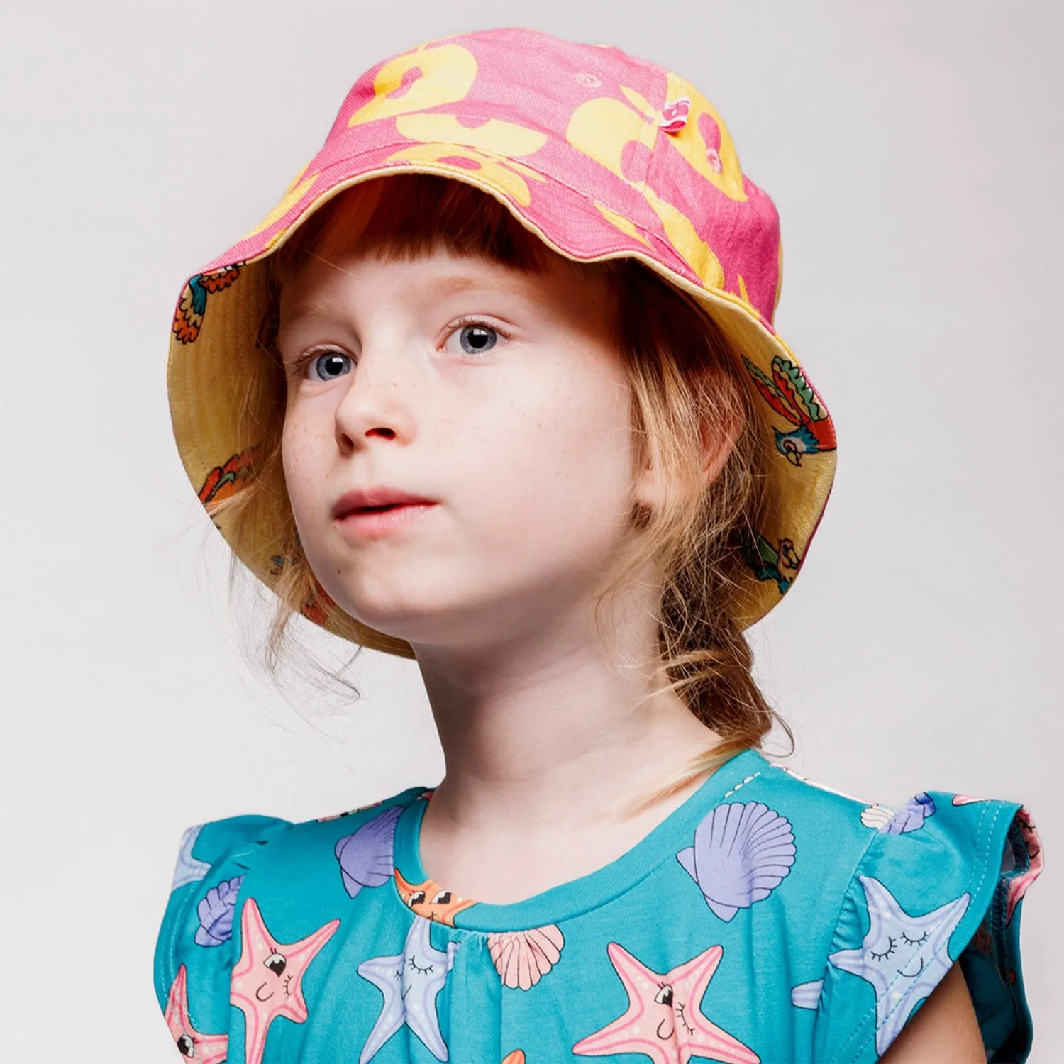 Smfolk Pink Fandango Bucket Hat With bler