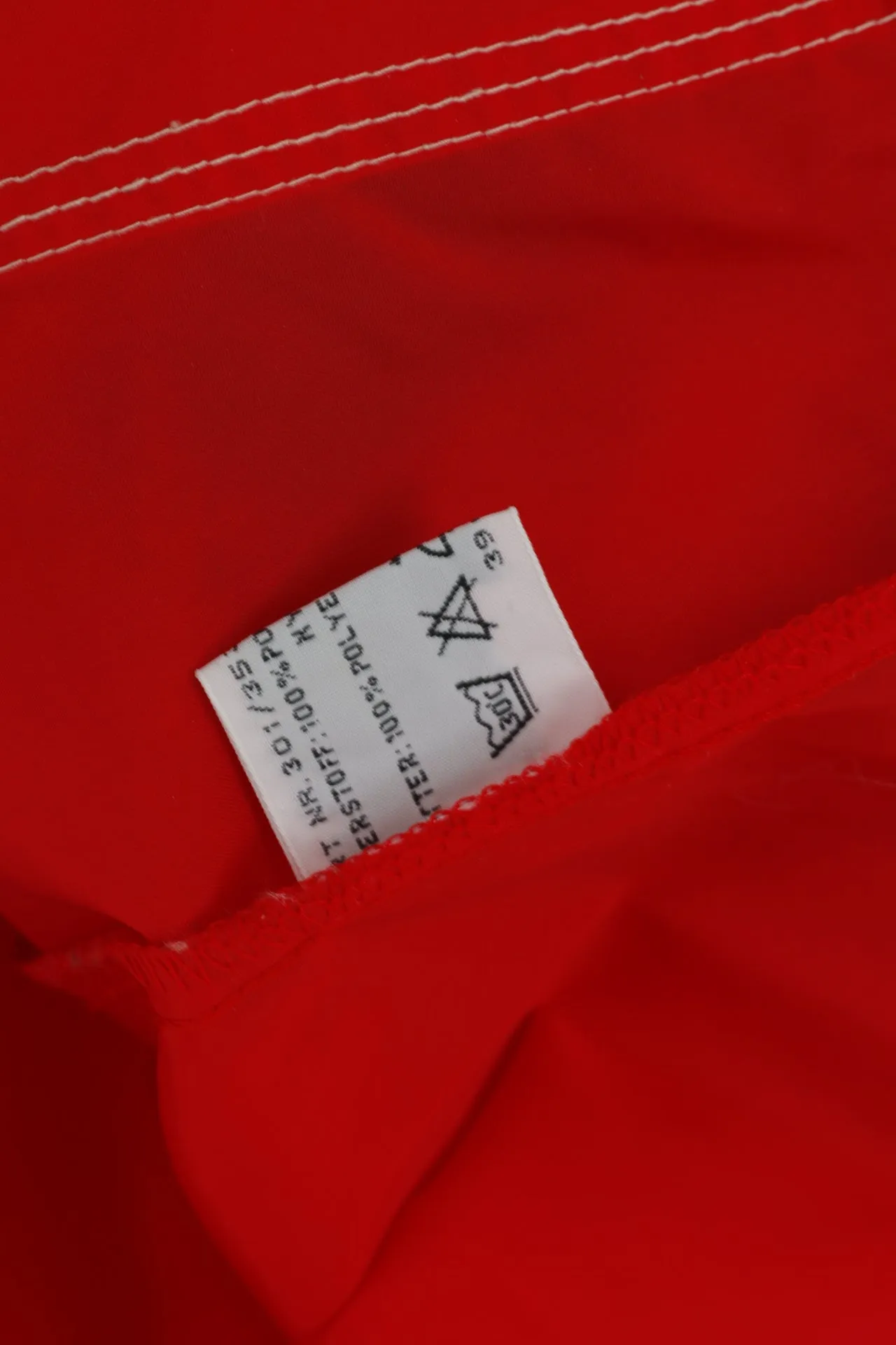 Soda Pop Jeans Wear Women 42 XL Jacket Red Nylon Zip Up Hooded Vintage 90's