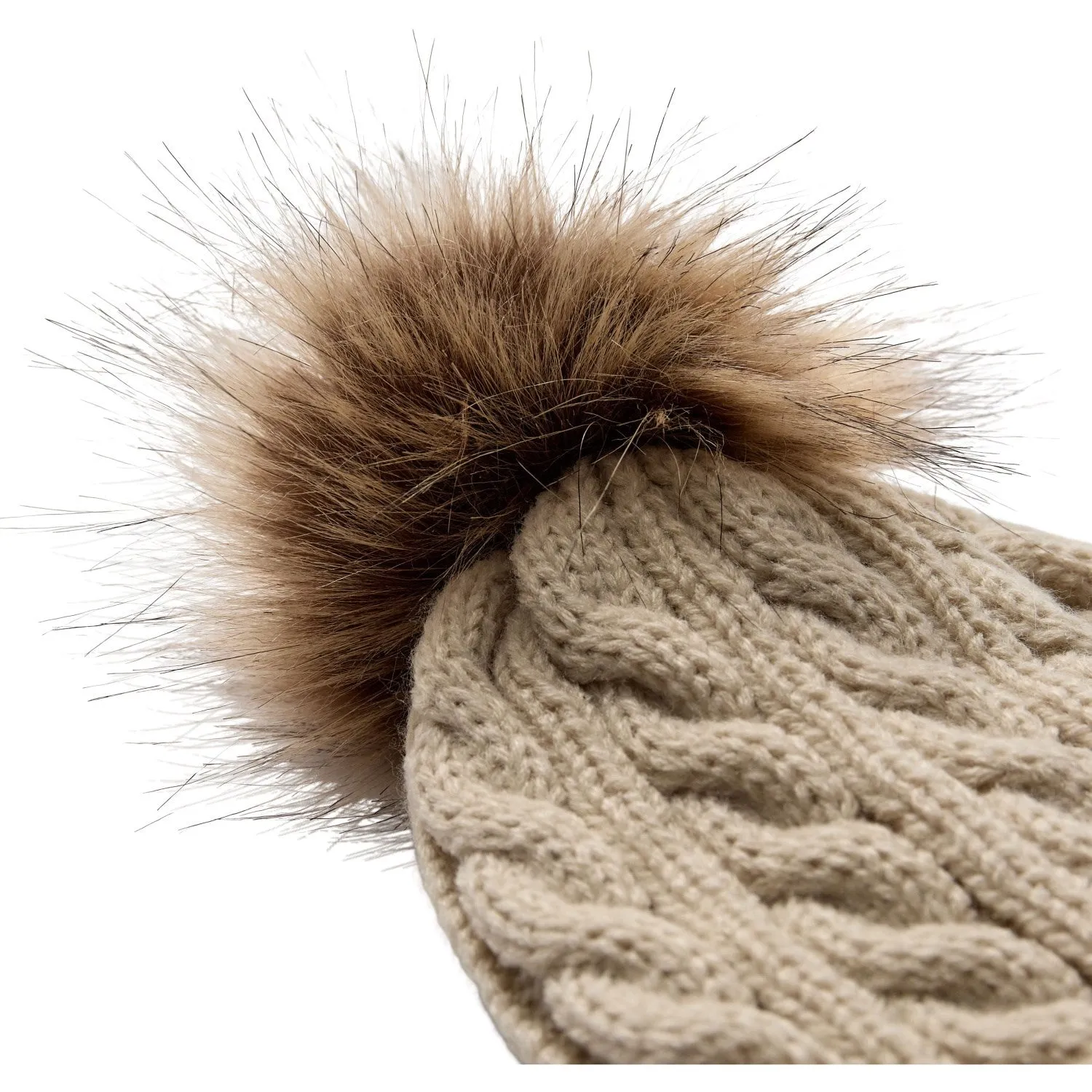 Sofie Schnoor Brown Melange Beanie And Gloves Set
