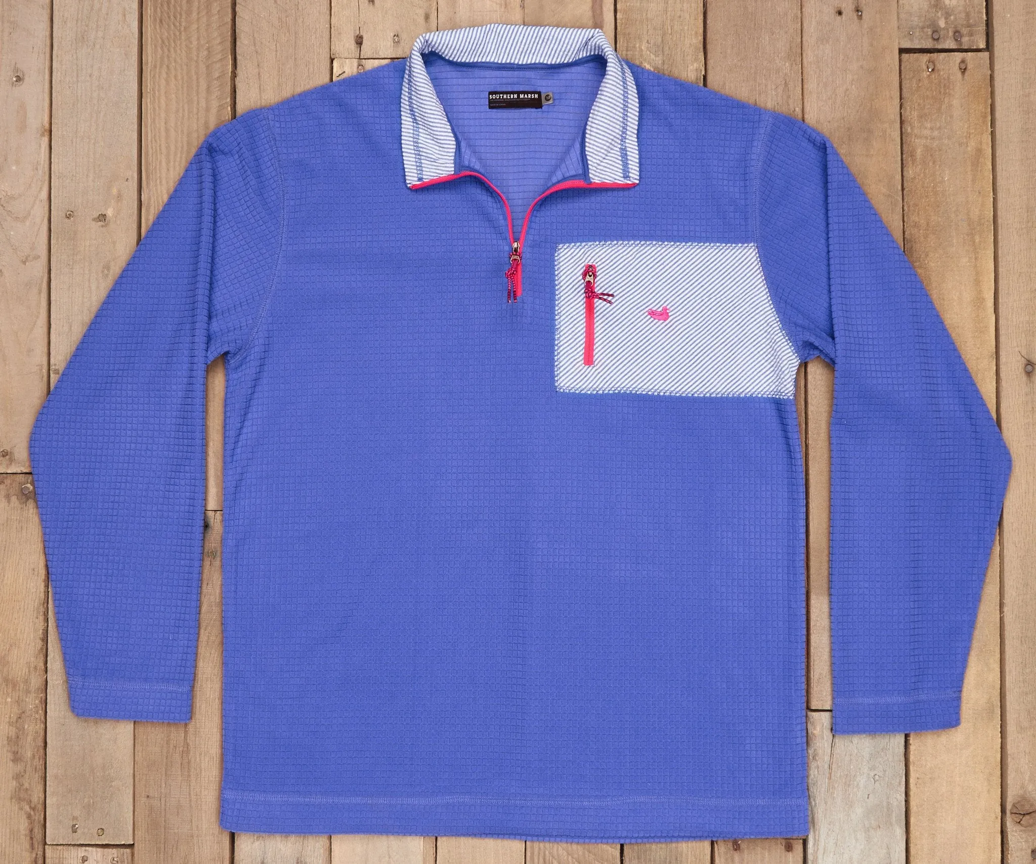 Southern Marsh 21 FieldTec™ Dune Pullover - Seersucker