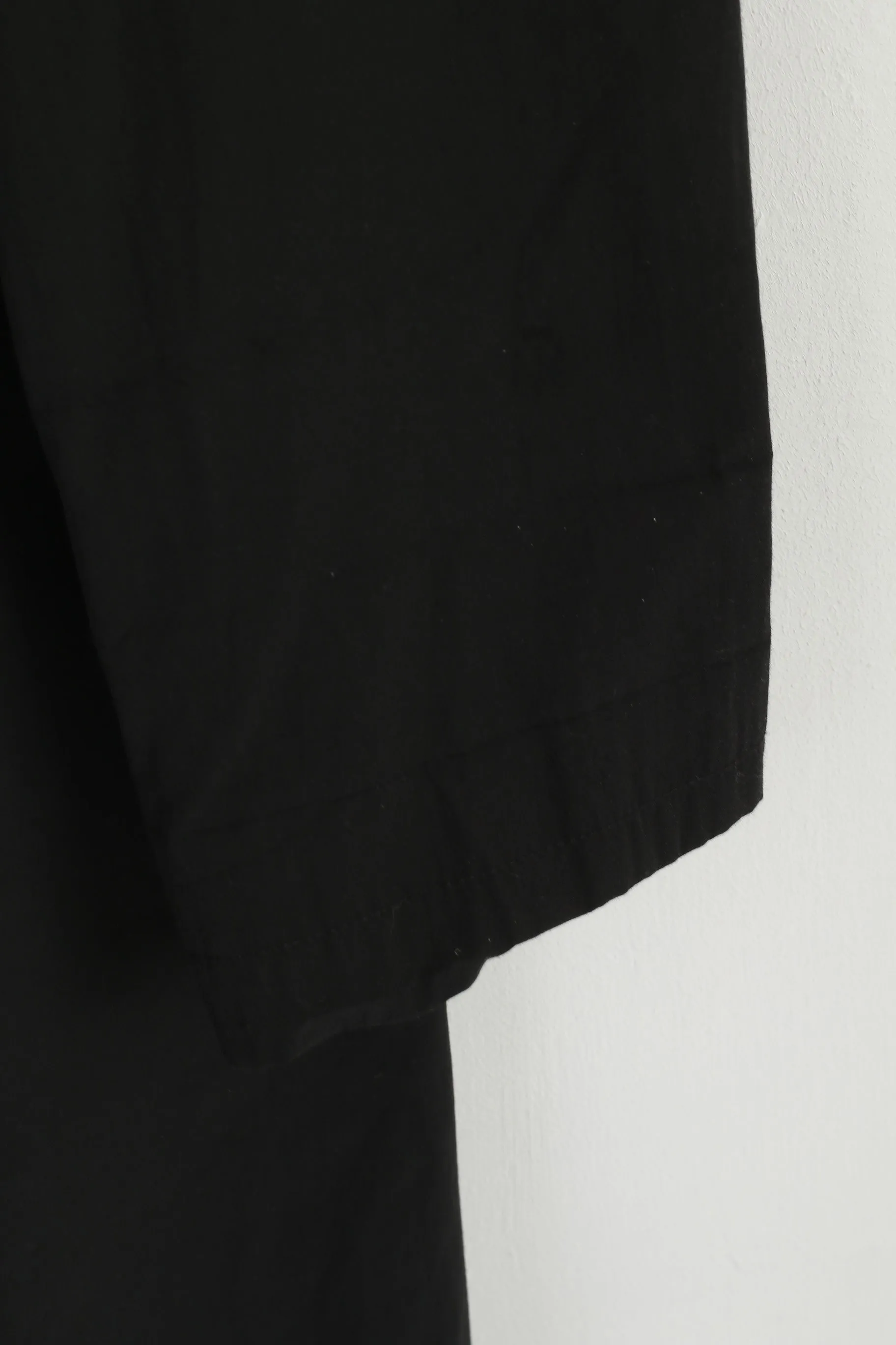 Spirit Young Women L Coat Black Cotton Lightweight Double Breasted Detailed Buttons Top