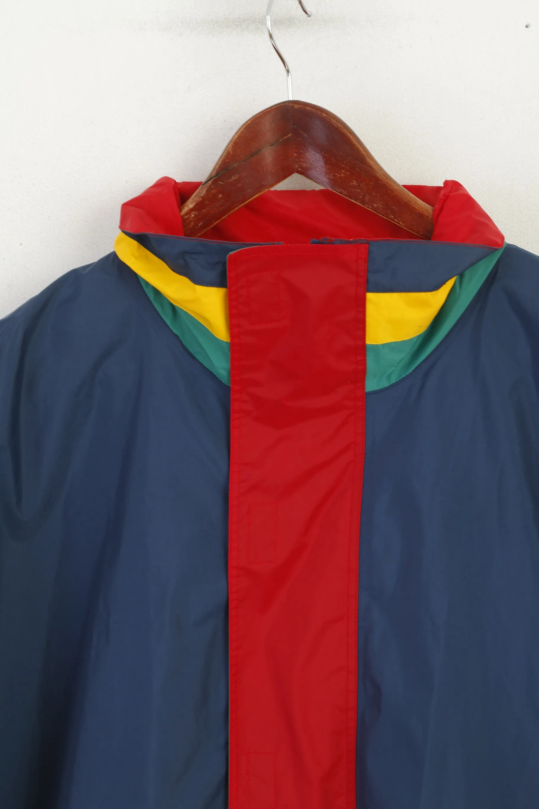 Sport Classic Men XL Jacket Red Vintage Nylon Waterproof Hooded American Concept Top