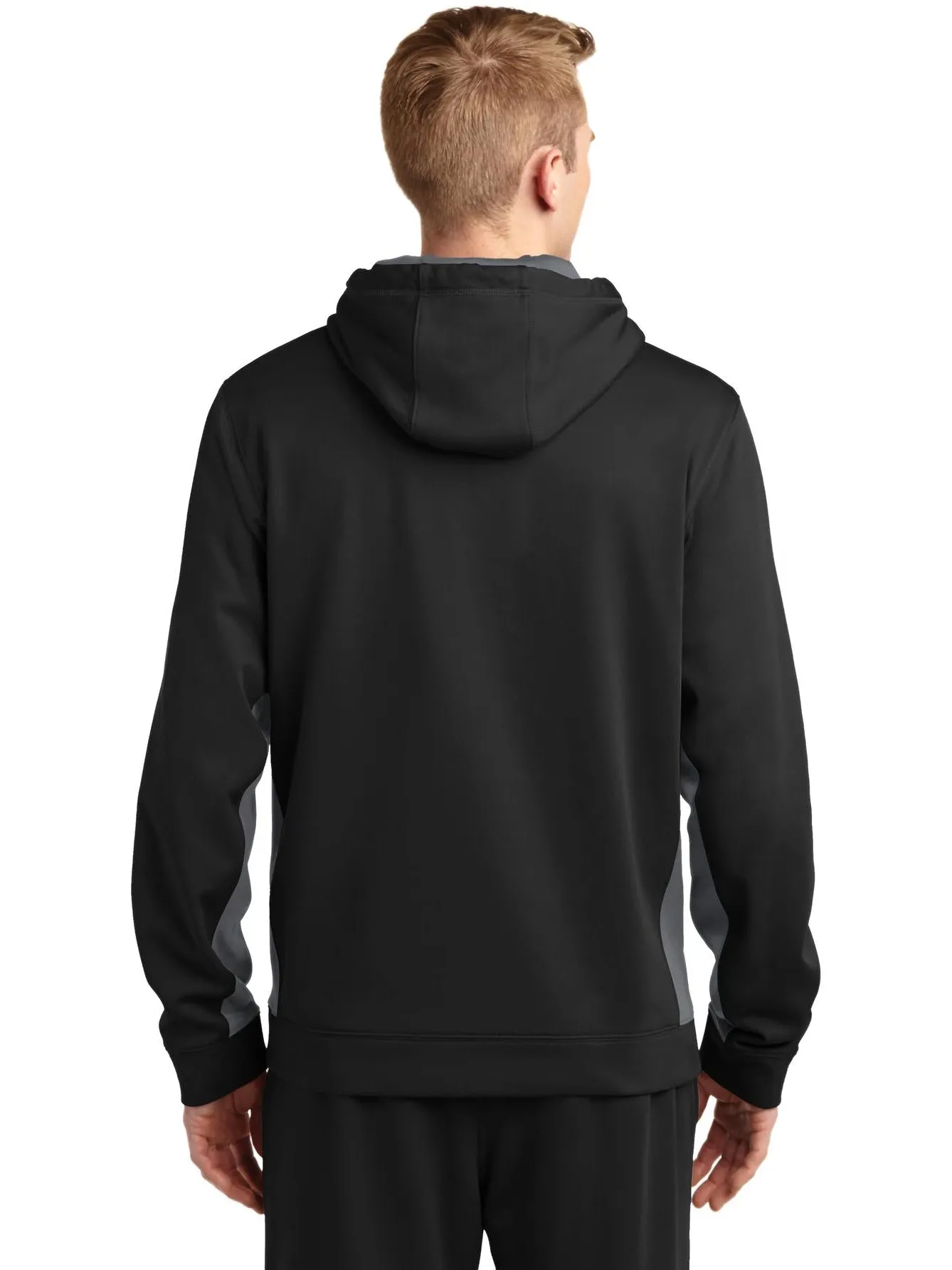 Sport-Tek Sport-Wick Fleece Colorblock Hooded Pullover