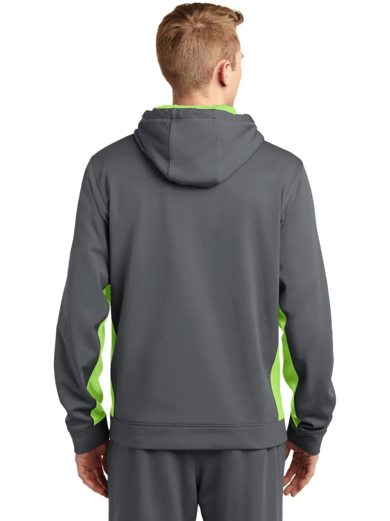 Sport-Tek Sport-Wick Fleece Colorblock Hooded Pullover