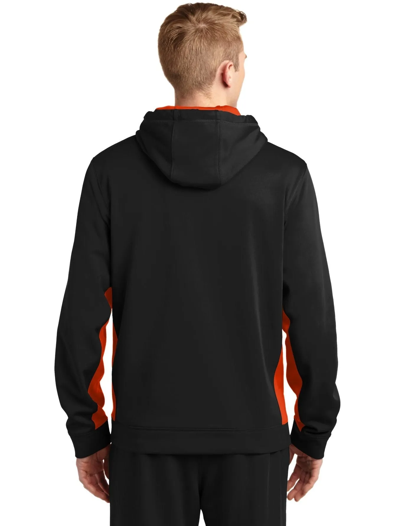 Sport-Tek Sport-Wick Fleece Colorblock Hooded Pullover