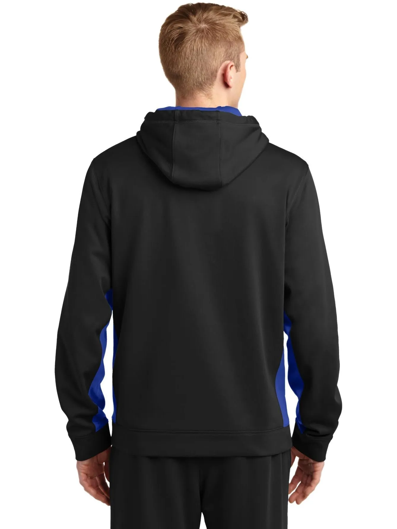 Sport-Tek Sport-Wick Fleece Colorblock Hooded Pullover