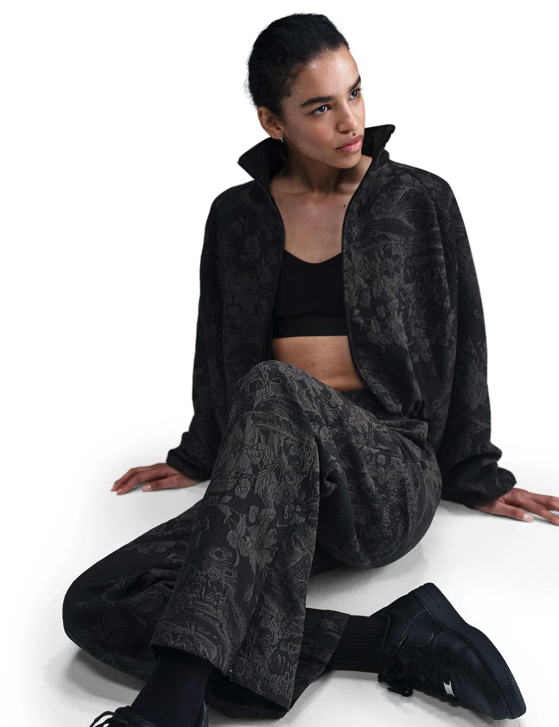 Sportswear Collection Jacquard Track Pants - Black/Anthracite