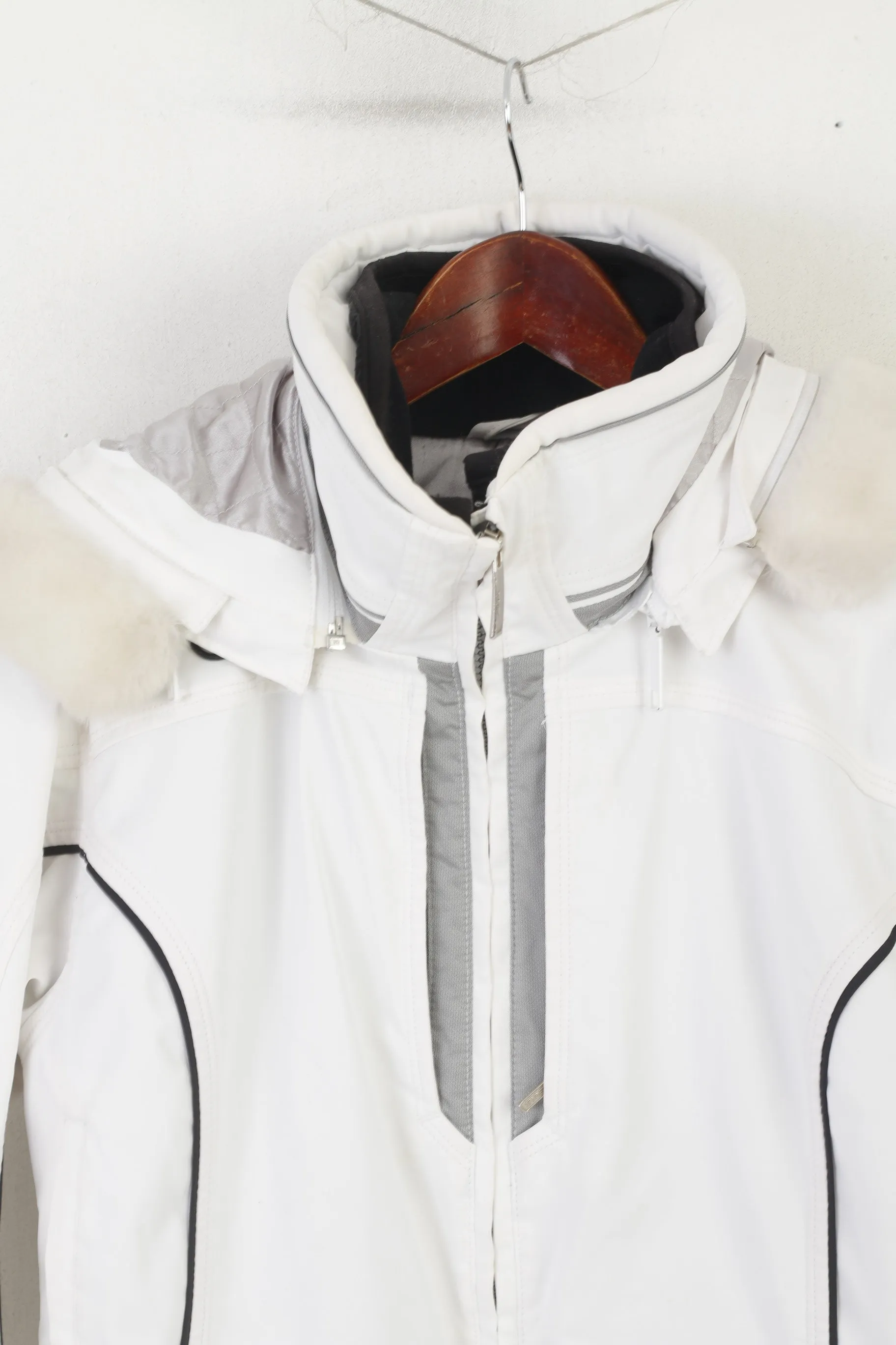 SPYDER Women 38 10 M Ski Jacket White Thinsulate LiteLoft XTL 10000mm Outdoor Top