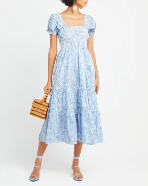Square Neck Smocked Maxi Dress