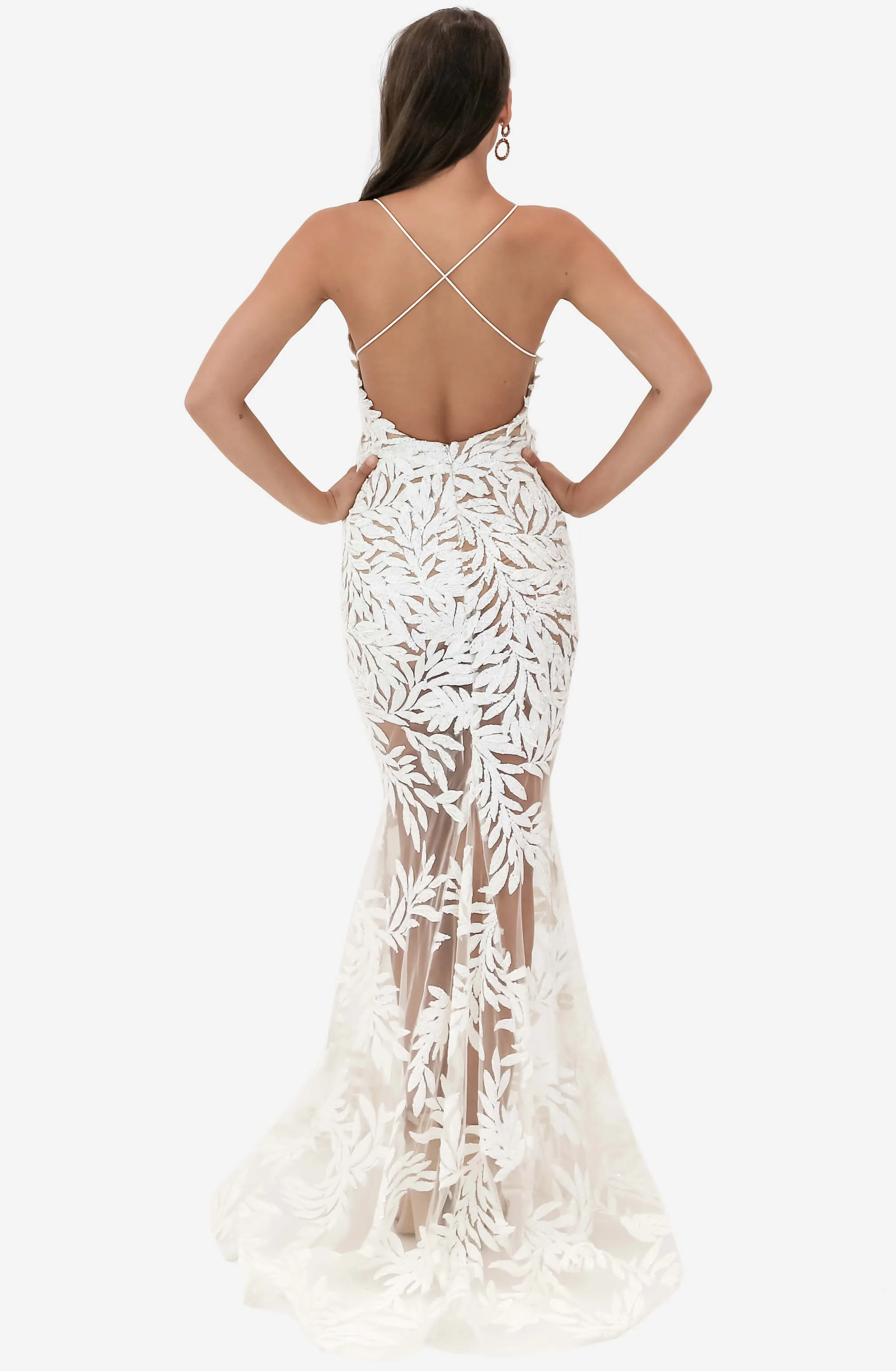 Stella White Dress by Nadine Merabi