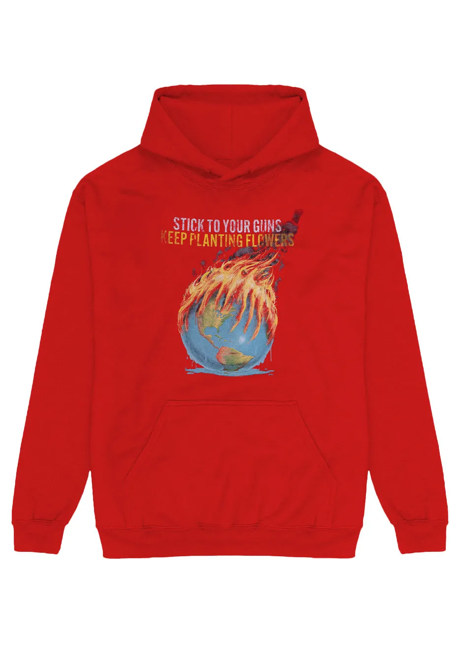 Stick To Your Guns - Keep Planting Globe Fire Red - Hoodie