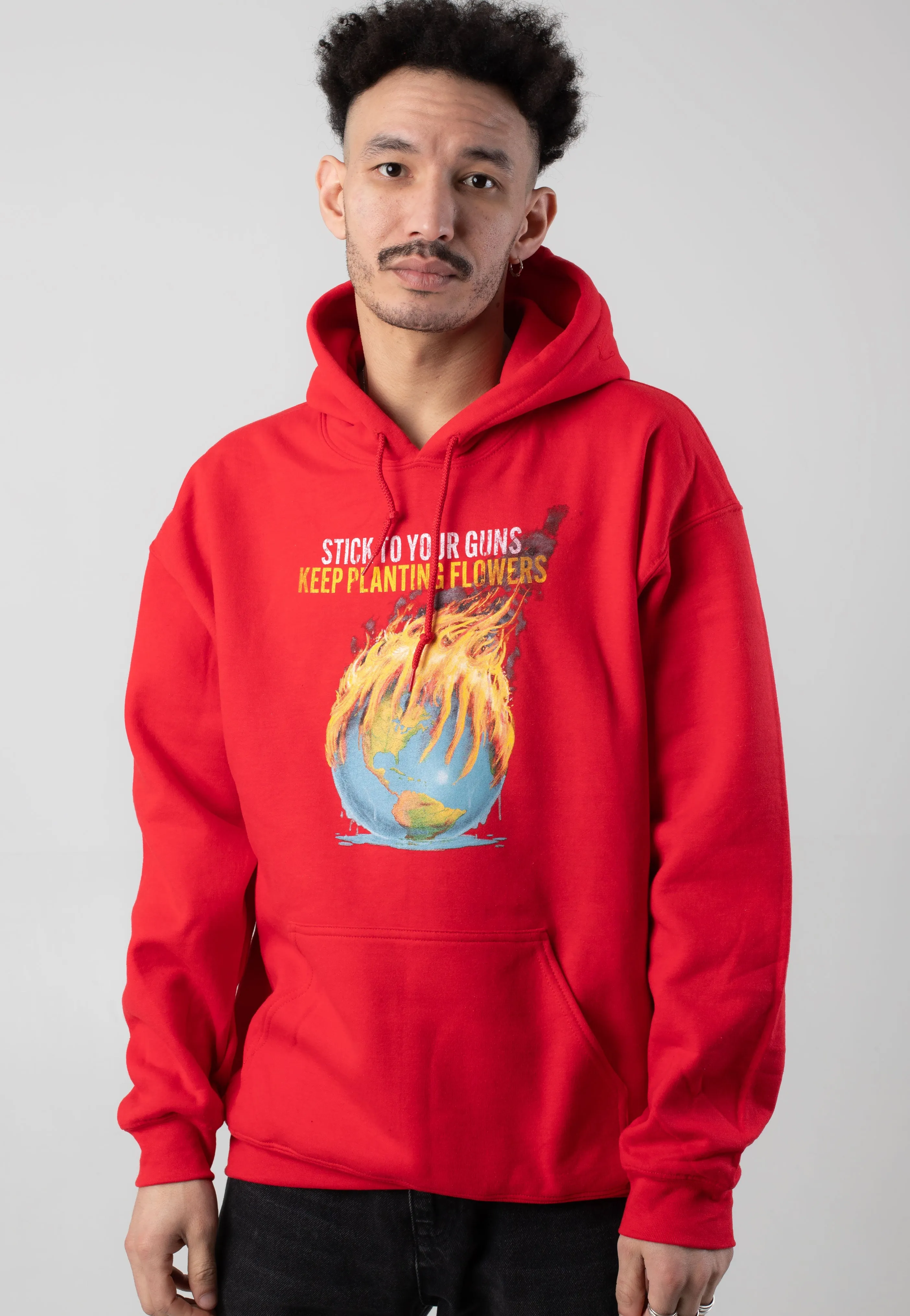 Stick To Your Guns - Keep Planting Globe Fire Red - Hoodie