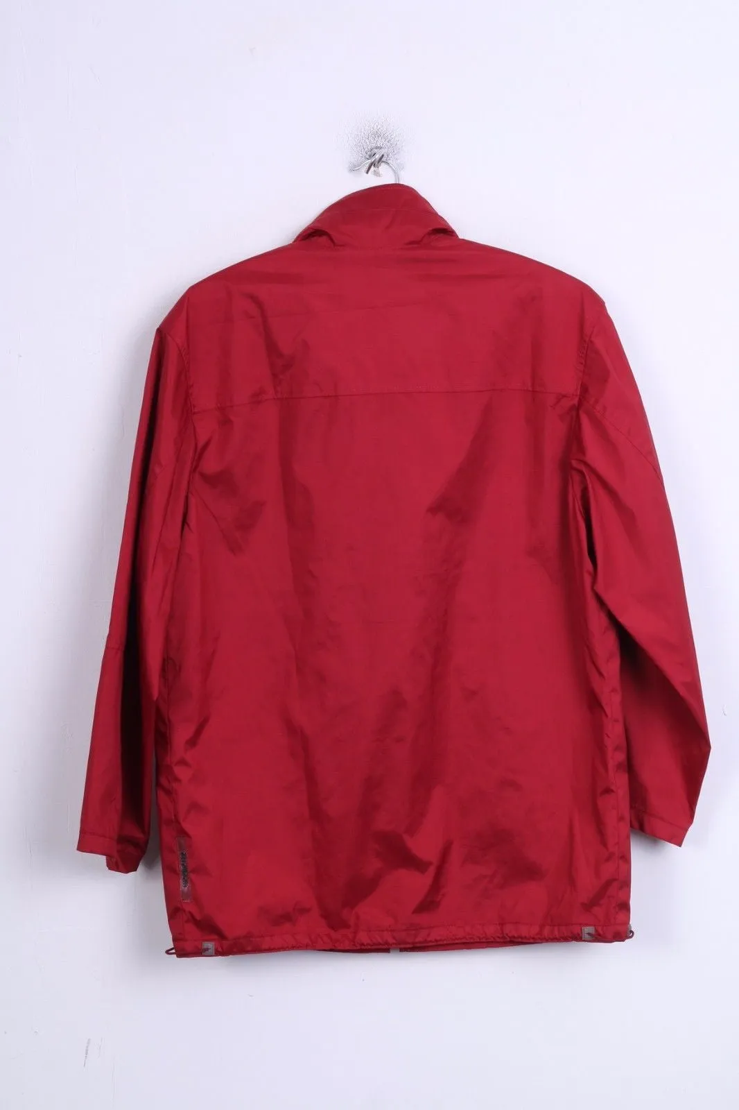 Strellson Women 46 M Jacket Dark Red Hidden Hood Harrington Casual