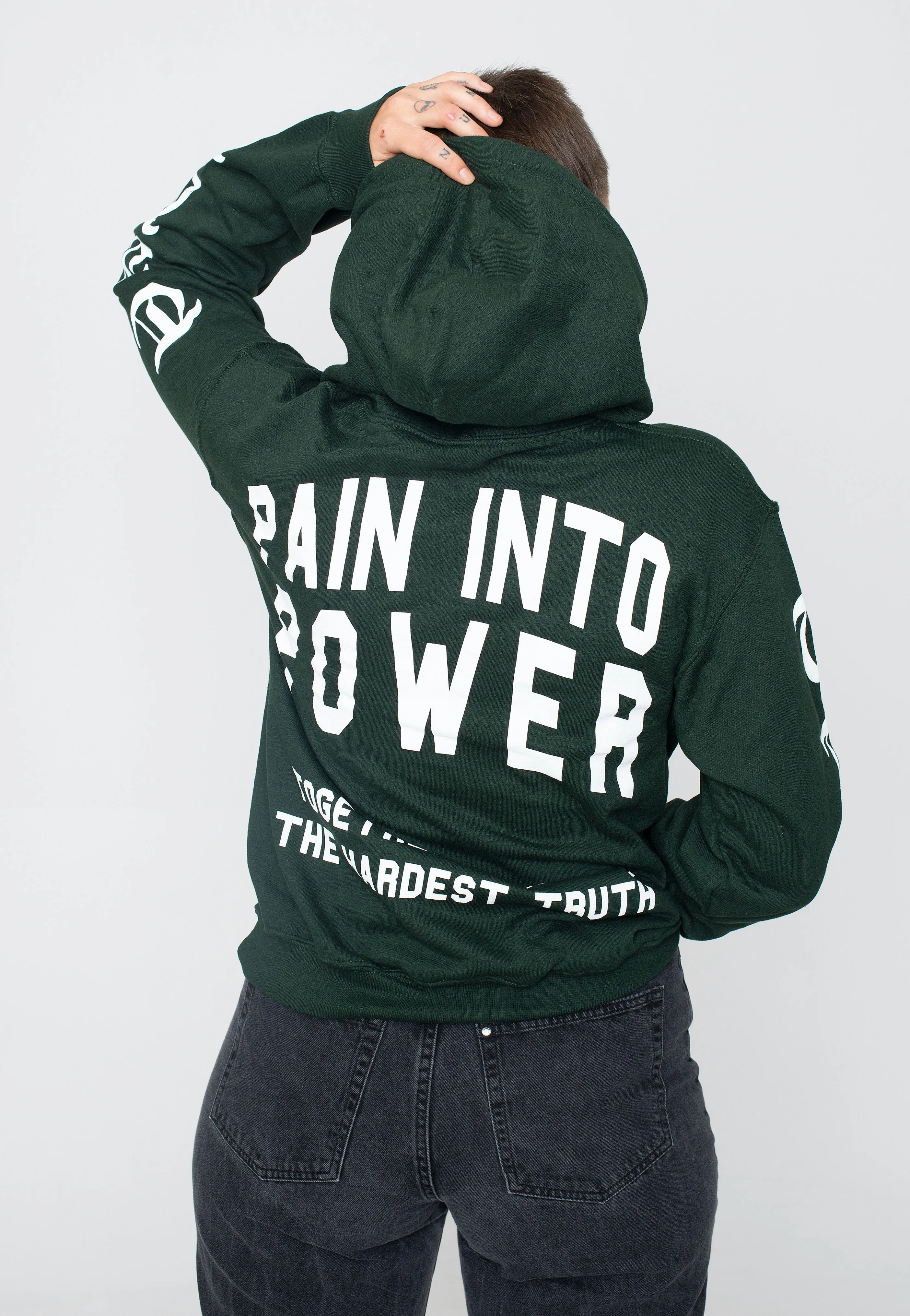 Terror - Pain Into Power Forest Green - Hoodie