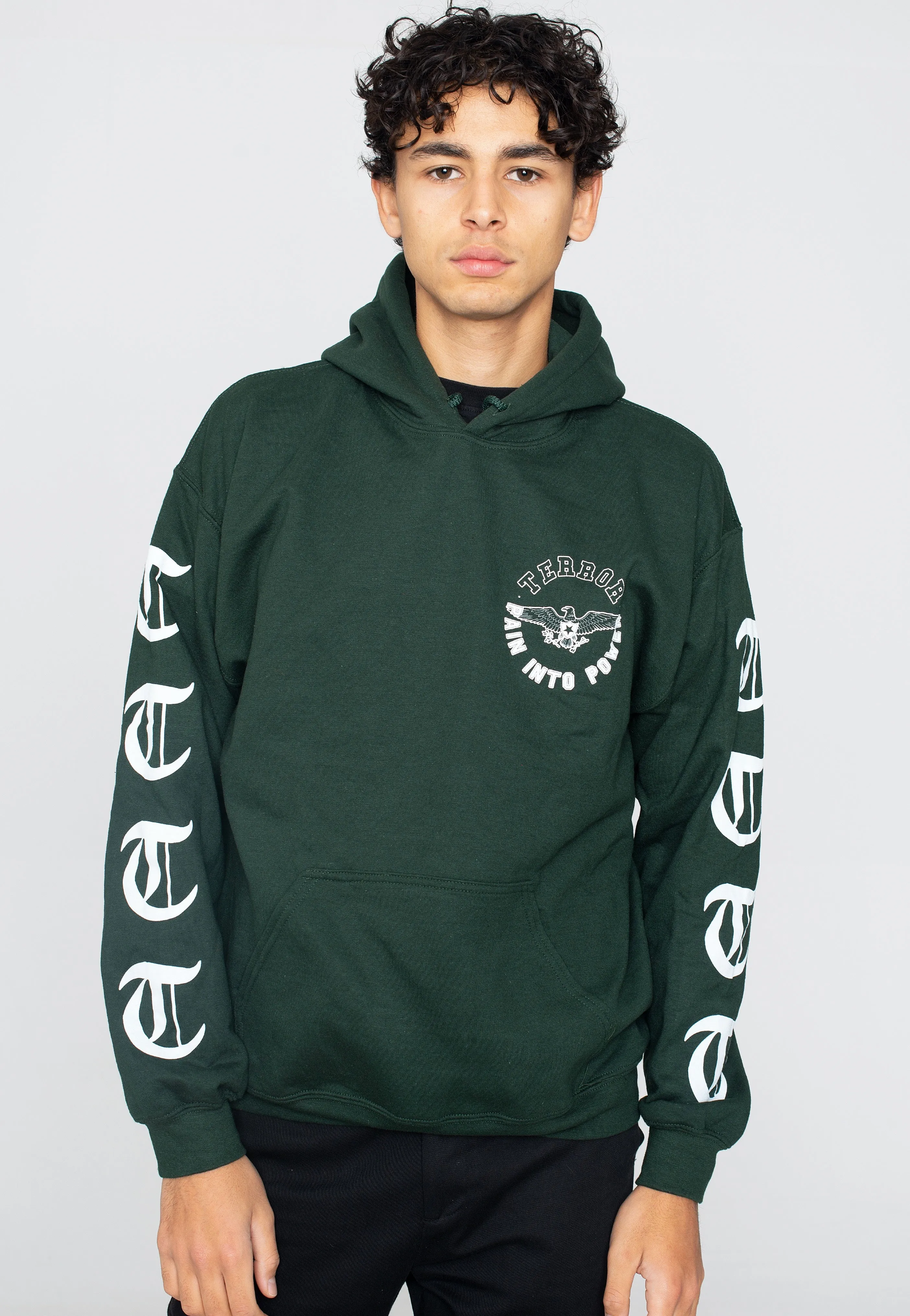 Terror - Pain Into Power Forest Green - Hoodie
